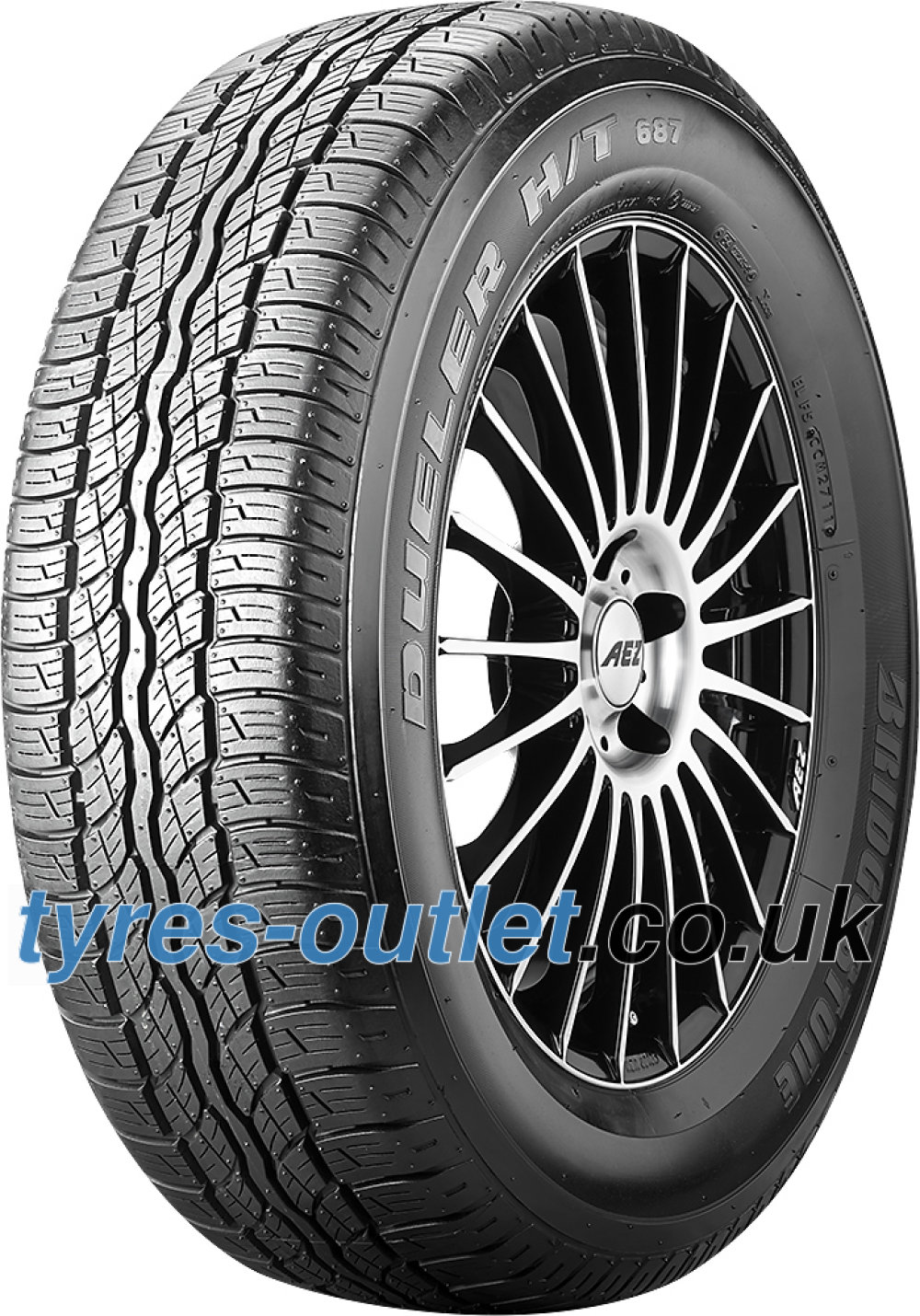 Bridgestone Dueler H/T 687 225/65 R17 102H - tyres-outlet.co.uk Bridgestone Dueler H/T 687 225/65 R17 102H - tyres-outlet.co.uk
