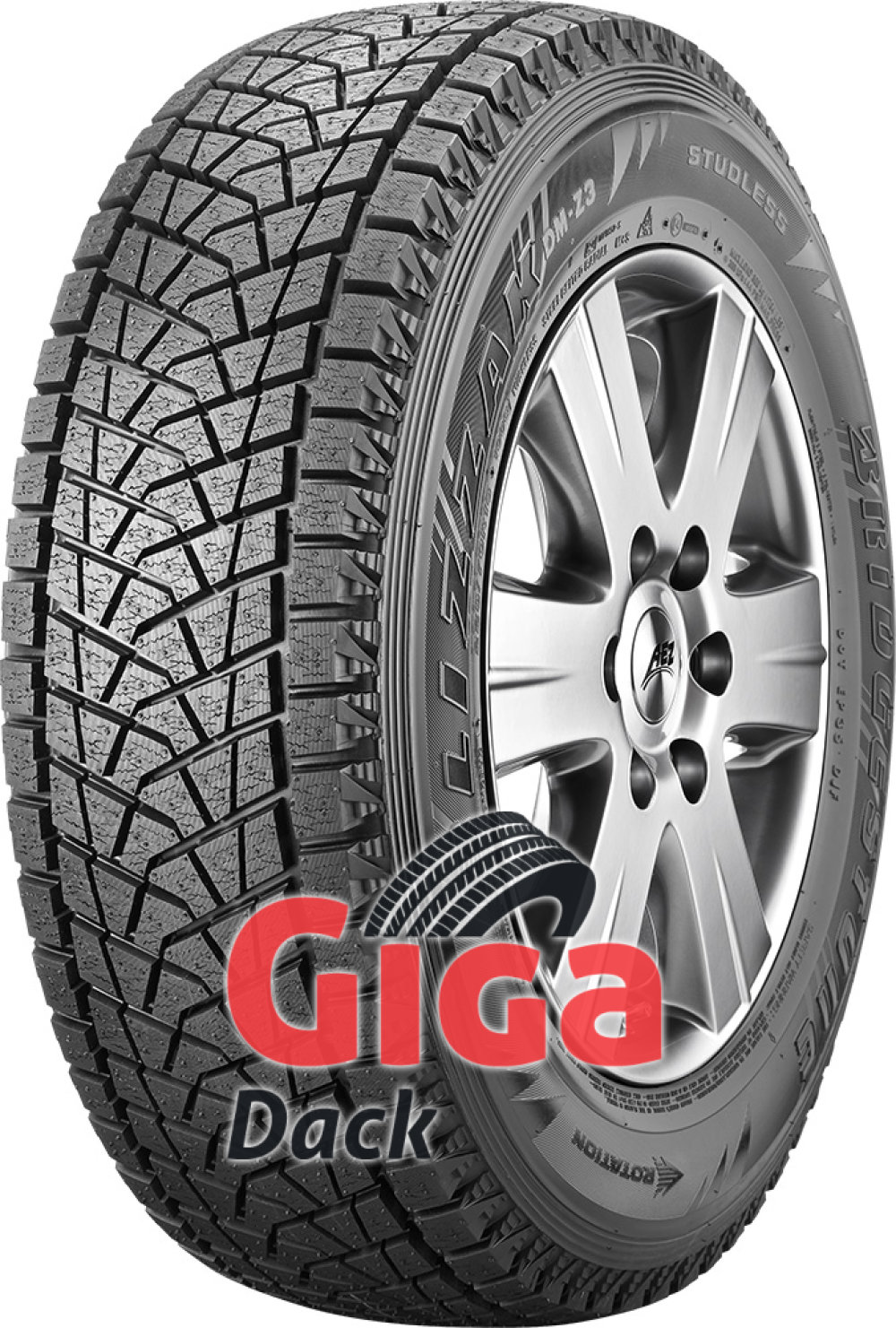 Bridgestone Blizzak DM Z3 ( 215/80 R16 103Q , med fälg skyddslist (MFS) RBL ) Bridgestone Blizzak DM Z3 ( 215/80 R16 103Q , med fälg skyddslist (MFS) RBL )
