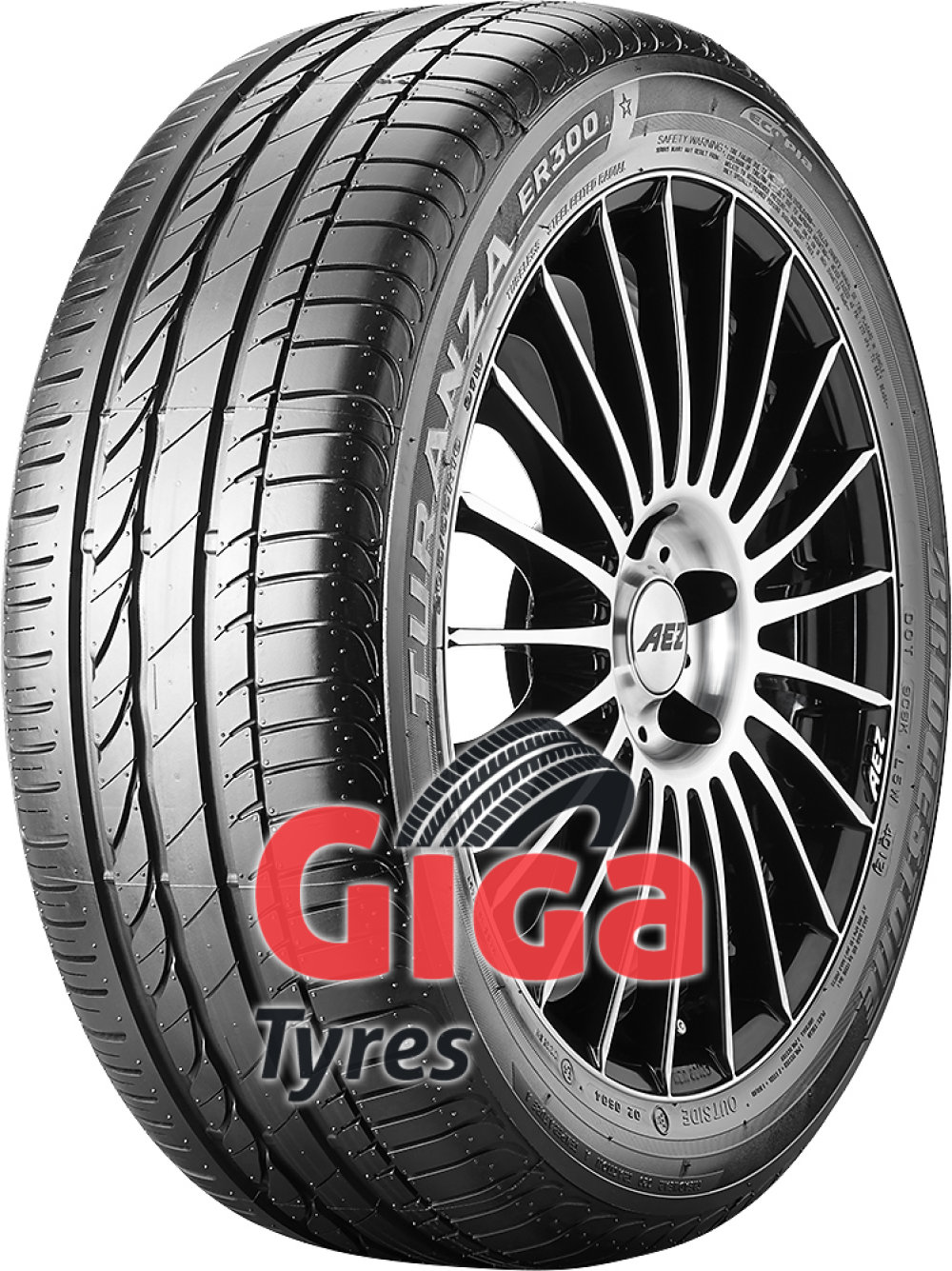 Bridgestone Turanza ER 300A Ecopia RFT ( 195/55 R16 87V *, with rim protection (MFS), runflat ) Bridgestone Turanza ER 300A Ecopia RFT ( 195/55 R16 87V *, with rim protection (MFS), runflat )