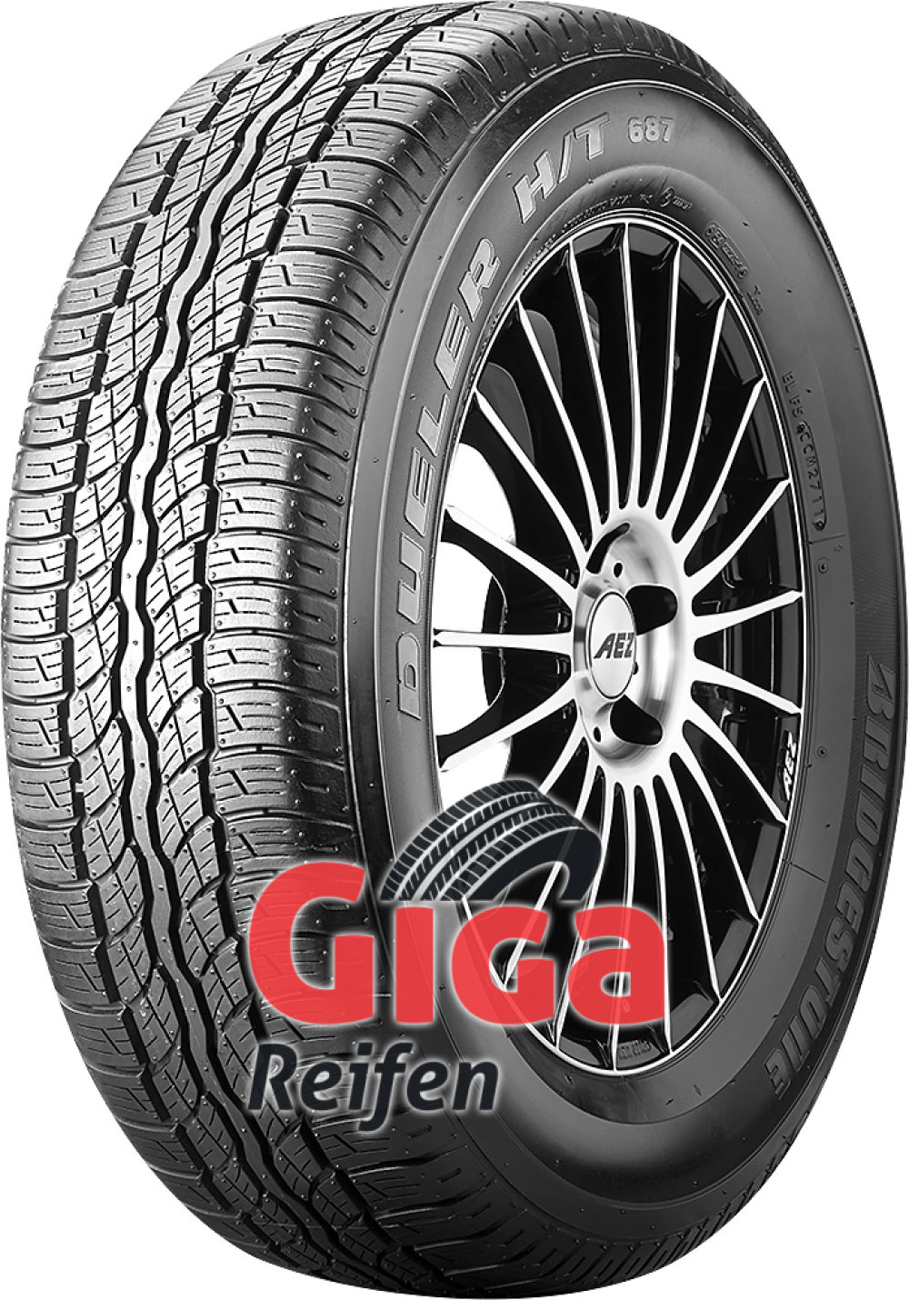 Bridgestone Dueler H/T 687 ( 225/65 R17 102H ) Bridgestone Dueler H/T 687 ( 225/65 R17 102H )