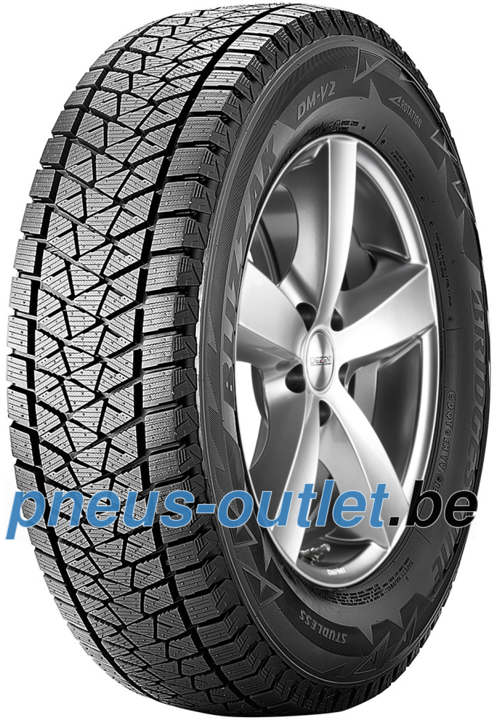 Bridgestone Blizzak DM V2 ( 195/80 R15 96R , avec protège-jante (MFS) )