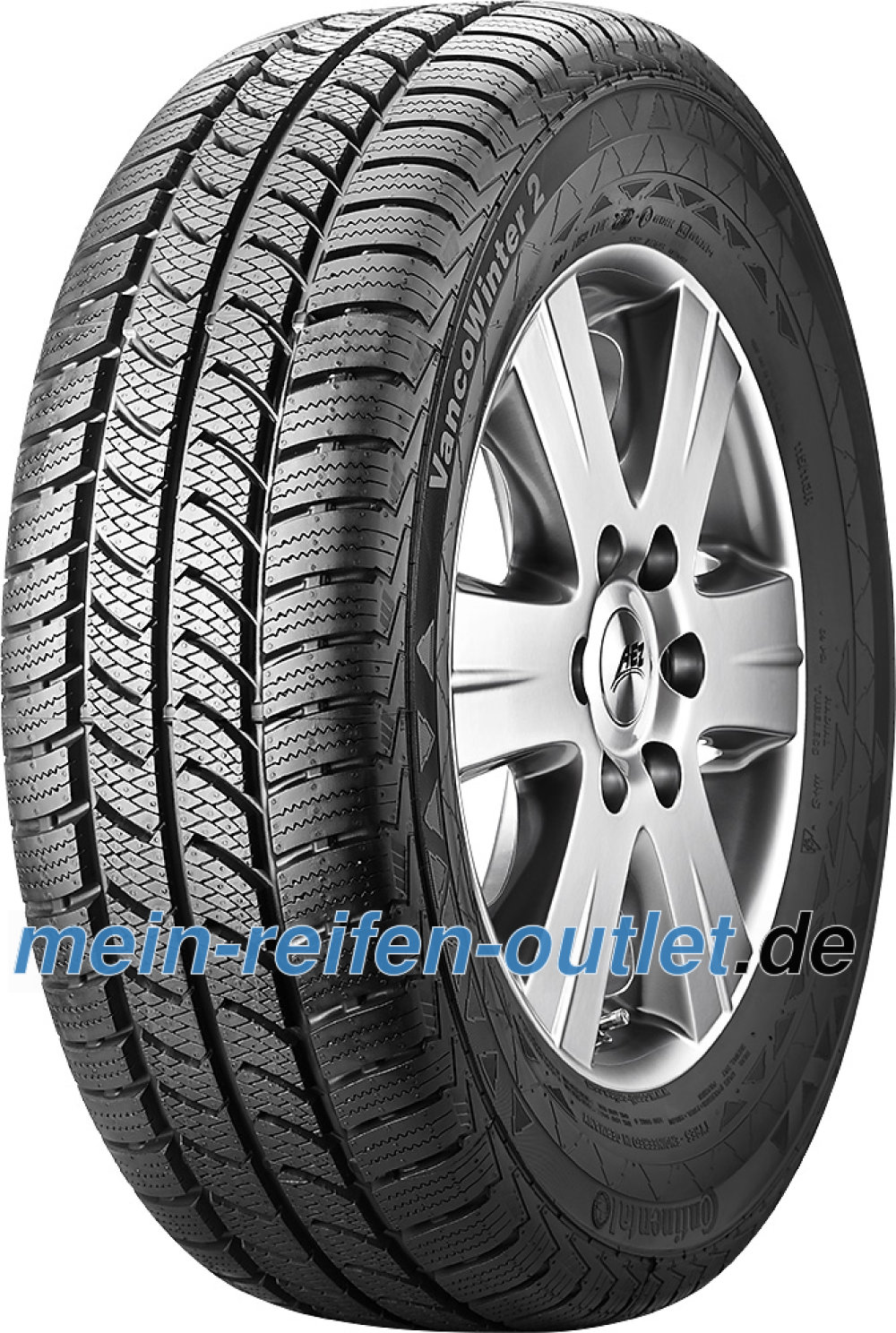 Continental VancoWinter 2 ( 185/75 R16C 104/102R 8PR ) Continental VancoWinter 2 ( 185/75 R16C 104/102R 8PR )