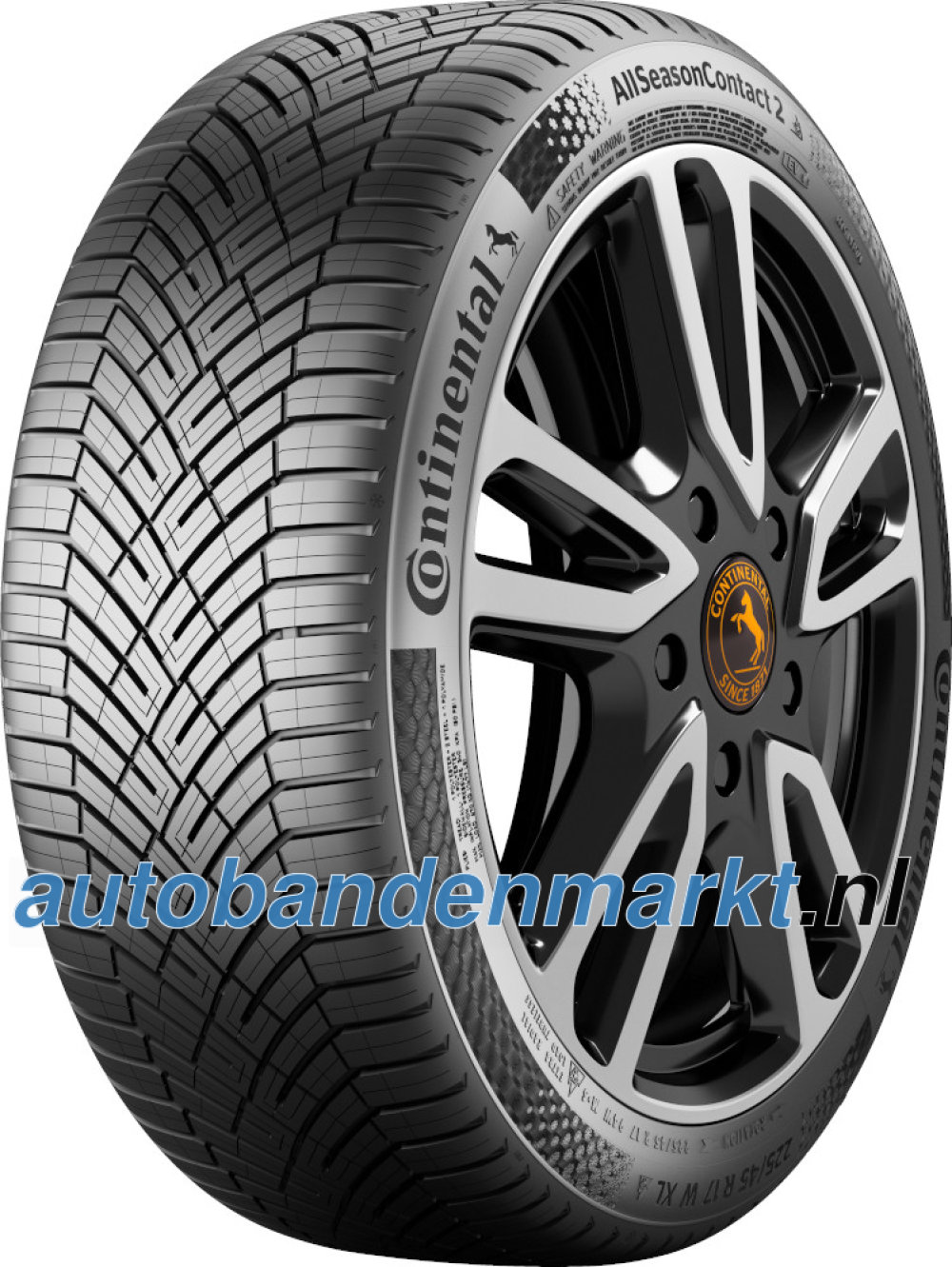 Afbeelding van Continental AllSeasonContact 2 SSR ( 225/40 R18 92Y XL EVc, met velgrandbescherming, runflat )