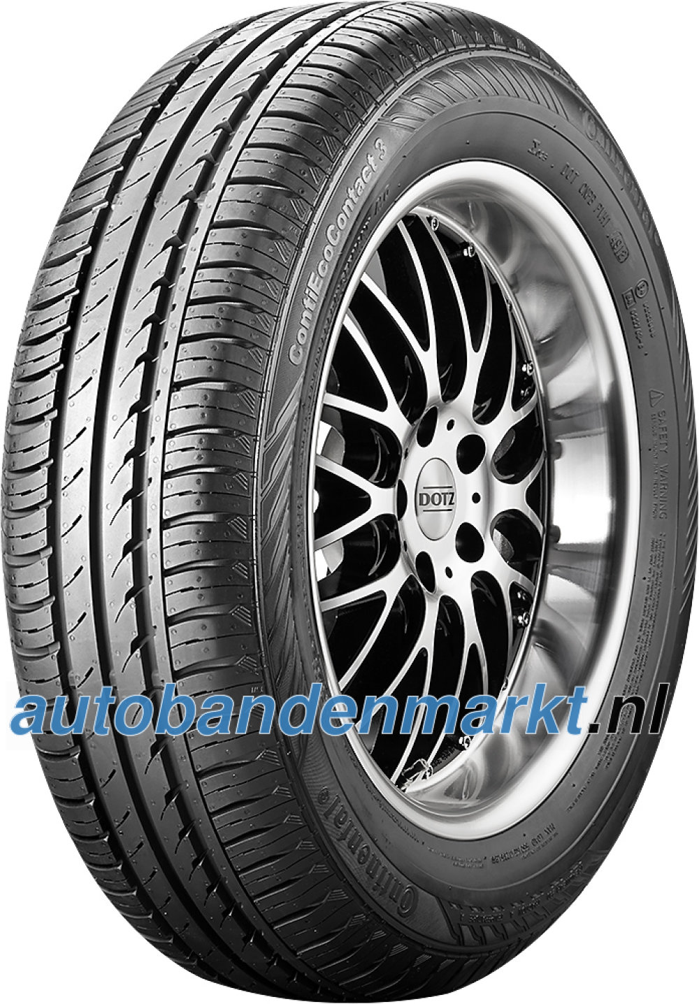 Afbeelding van Continental ContiEcoContact 3 ( 155/60 R15 74T met velgrandbescherming )
