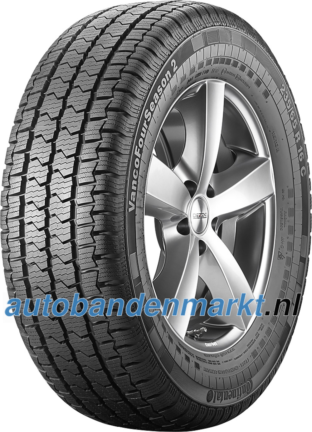 Afbeelding van Continental VancoFourSeason 2 ( 205/65 R16C 107/105T 8PR Dubbel merk 103H )