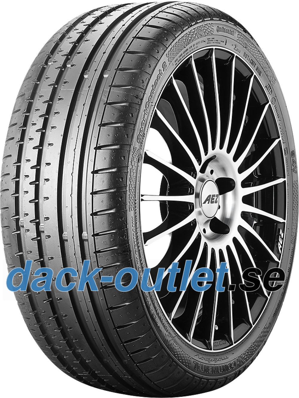 Continental SportContact 2 ( 235/55 R17 99W MO, med fälgskydd, med list ) Continental SportContact 2 ( 235/55 R17 99W MO, med fälgskydd, med list )
