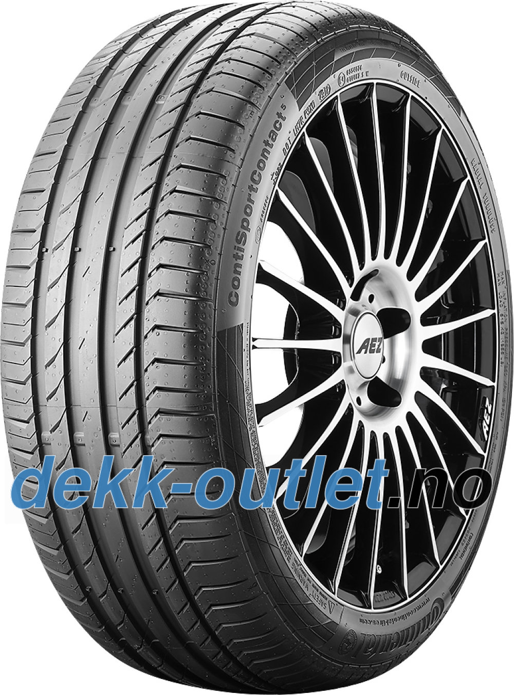 Continental ContiSportContact 5 ( 205/45 R17 88W XL med felgkant ) Continental ContiSportContact 5 ( 205/45 R17 88W XL med felgkant )