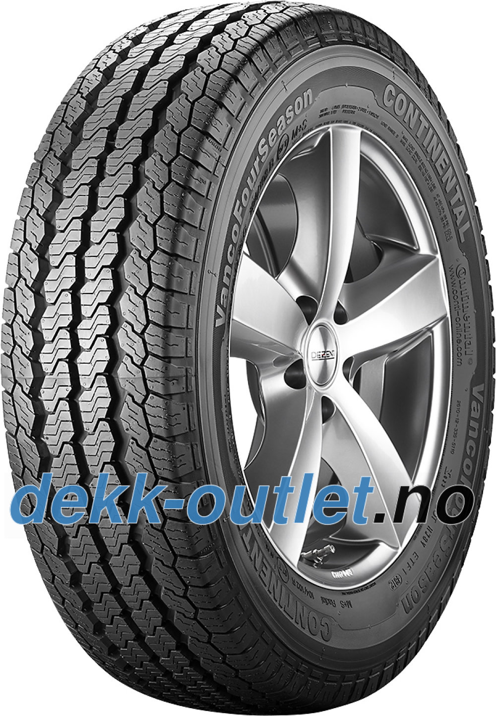 Continental VancoFourSeason ( 225/70 R15C 112/110R 8PR dobbel merking 115N ) Continental VancoFourSeason ( 225/70 R15C 112/110R 8PR dobbel merking 115N )