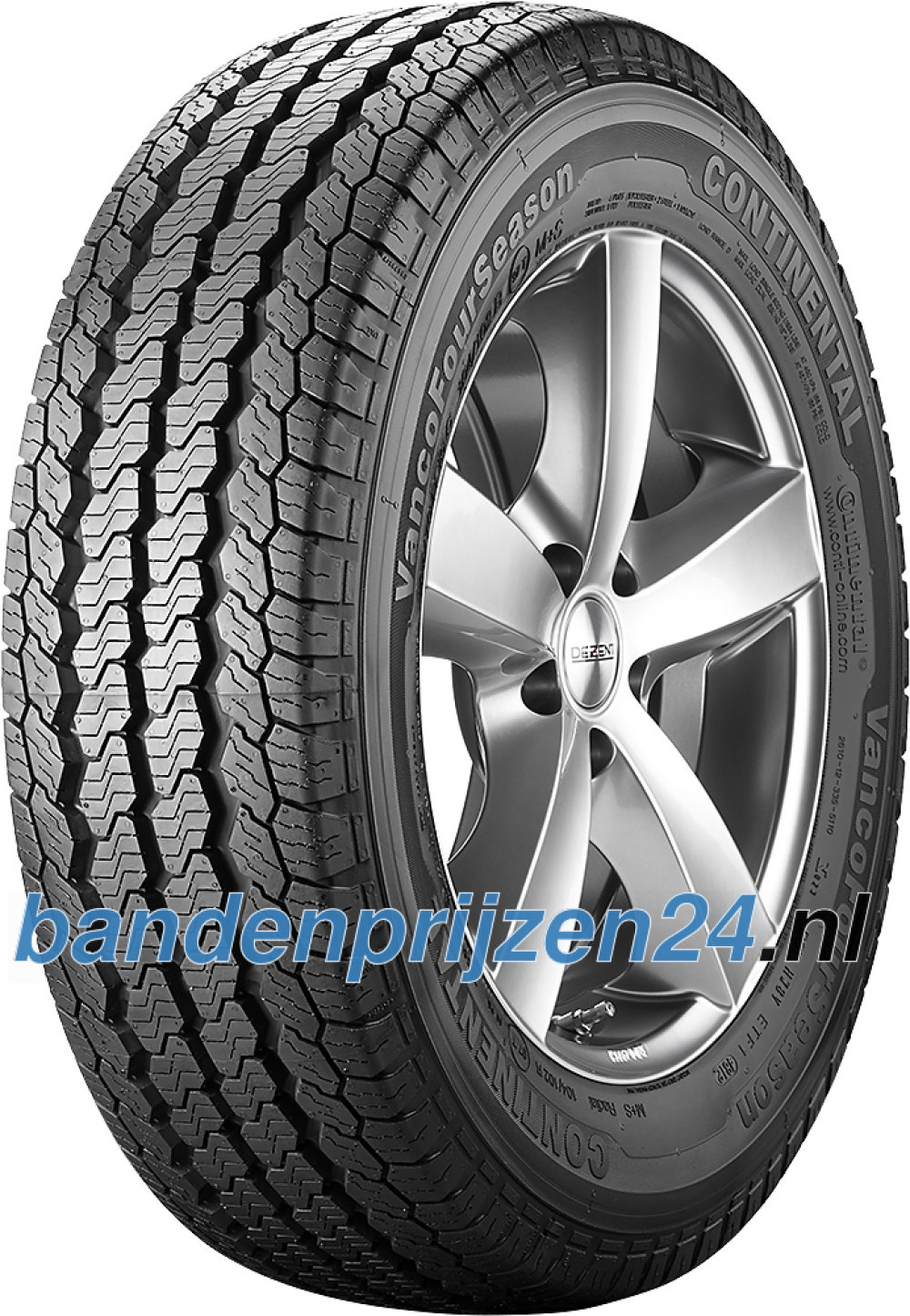 Continental VancoFourSeason ( 195/70 R15C 104/102R 8PR Dubbel merk 97T ) Continental VancoFourSeason ( 195/70 R15C 104/102R 8PR Dubbel merk 97T )