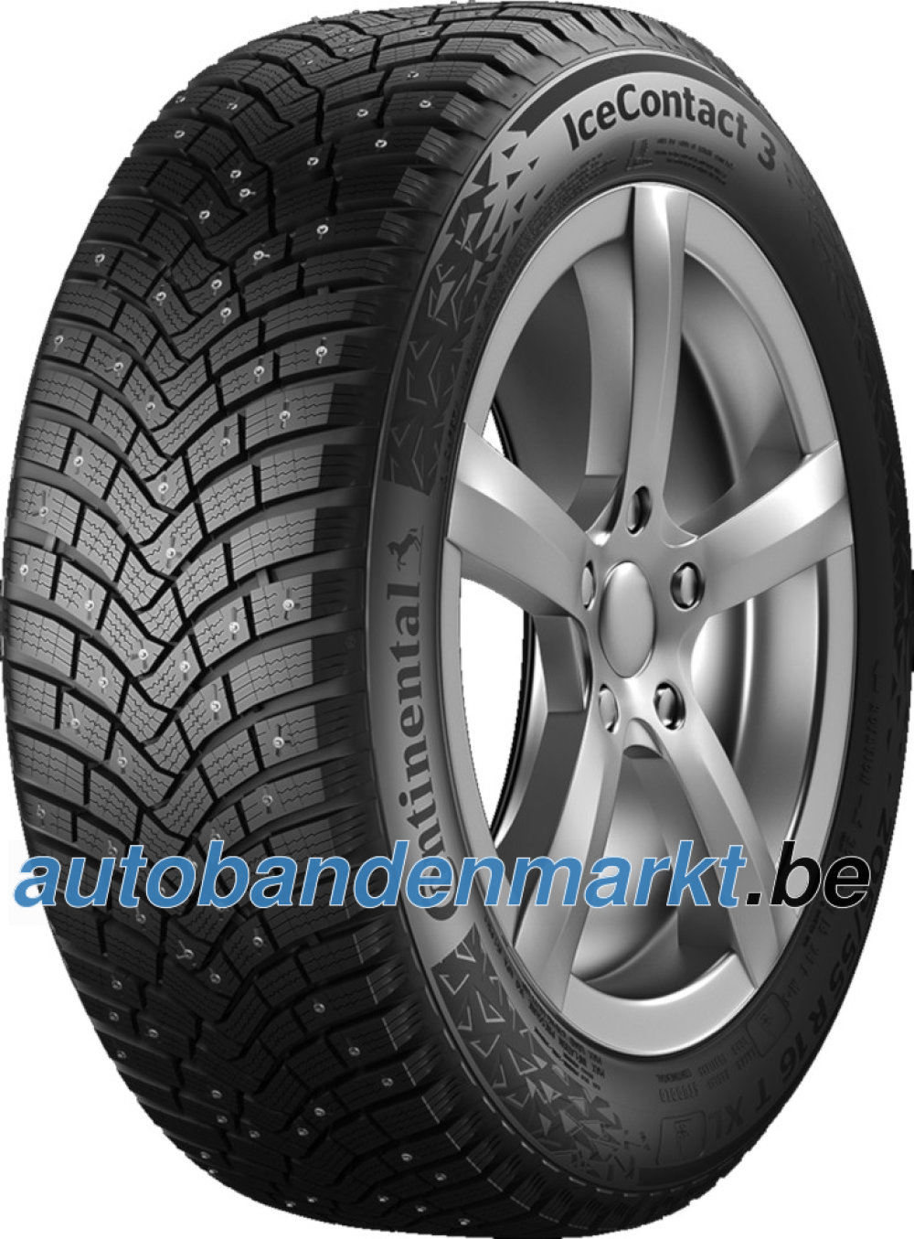 Continental IceContact 3 ( 265/60 R18 114T XL, met spikes, met velgrandbescherming )