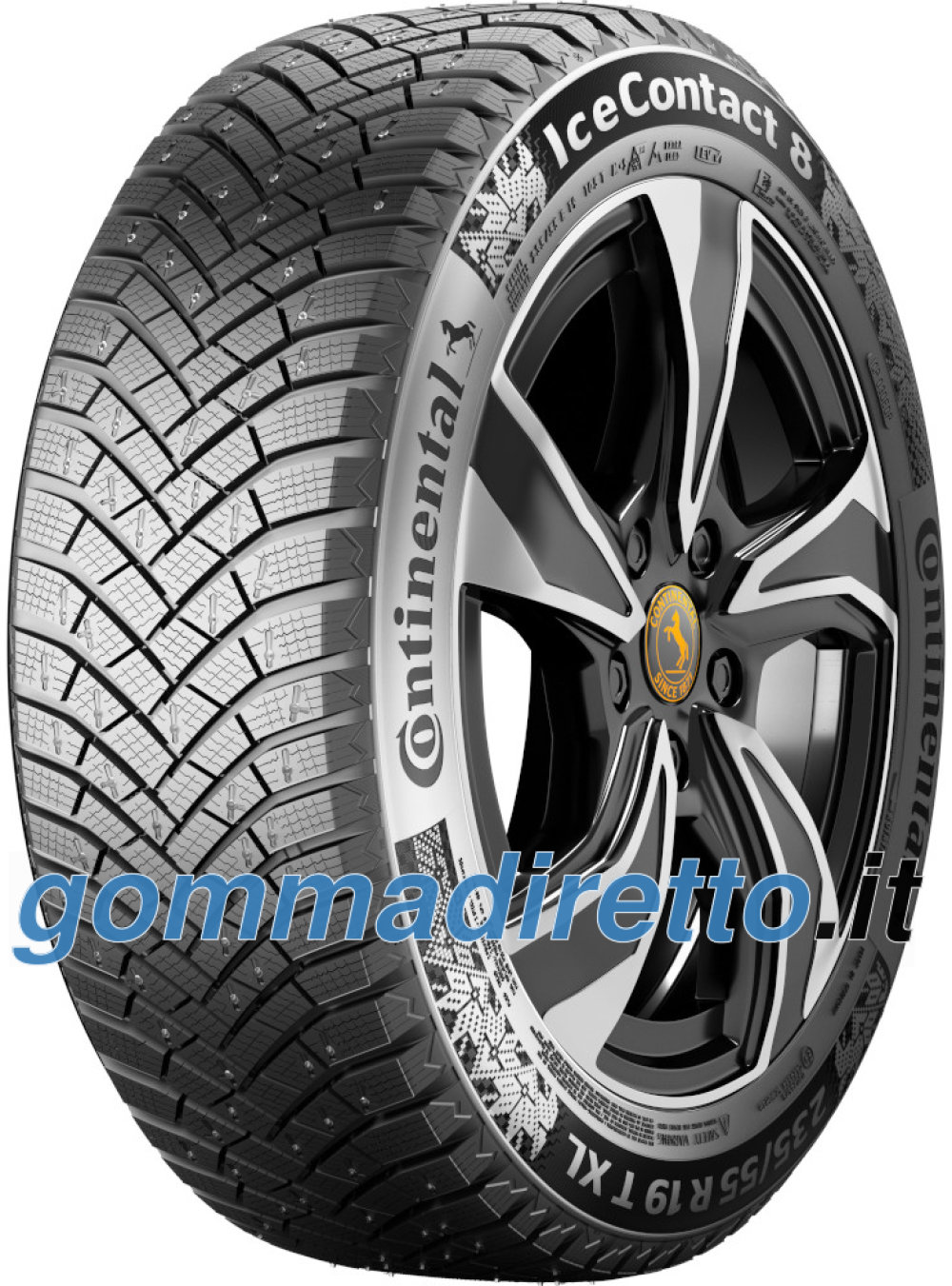 Image of Continental IceContact 8 ( 265/45 R21 108T XL EVc, pneumatico chiodato, con bordo di protezione )