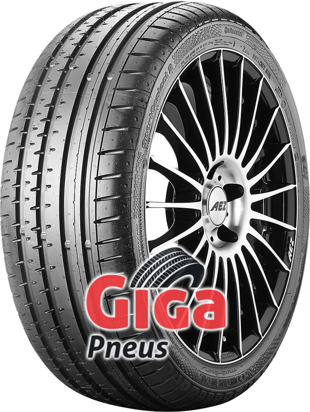 Continental ContiSportContact 2 ( 245/45 R18 100W XL J, avec rebord protecteur de jante ) Continental ContiSportContact 2 ( 245/45 R18 100W XL J, avec rebord protecteur de jante )