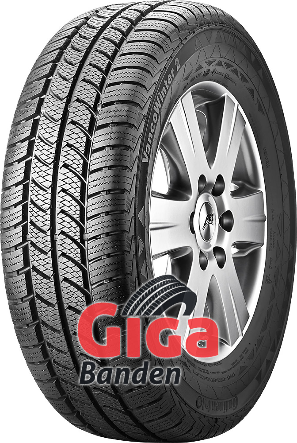 Continental VancoWinter 2 ( 225/70 R15C 112/110R 8PR Dubbel merk 115N ) Continental VancoWinter 2 ( 225/70 R15C 112/110R 8PR Dubbel merk 115N )