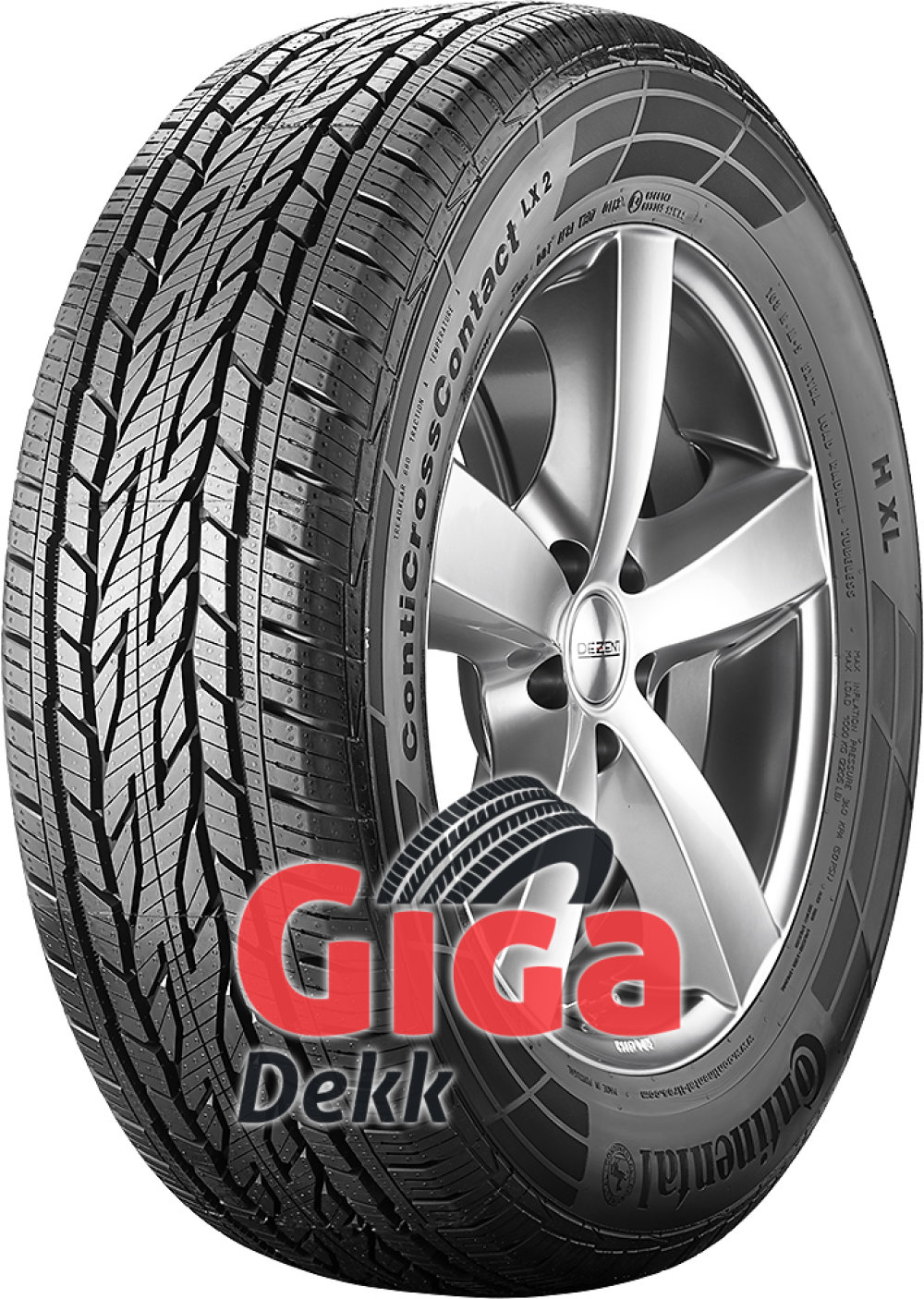 Continental ContiCrossContact LX 2 ( 225/65 R17 102H med felgkant ) Continental ContiCrossContact LX 2 ( 225/65 R17 102H med felgkant )