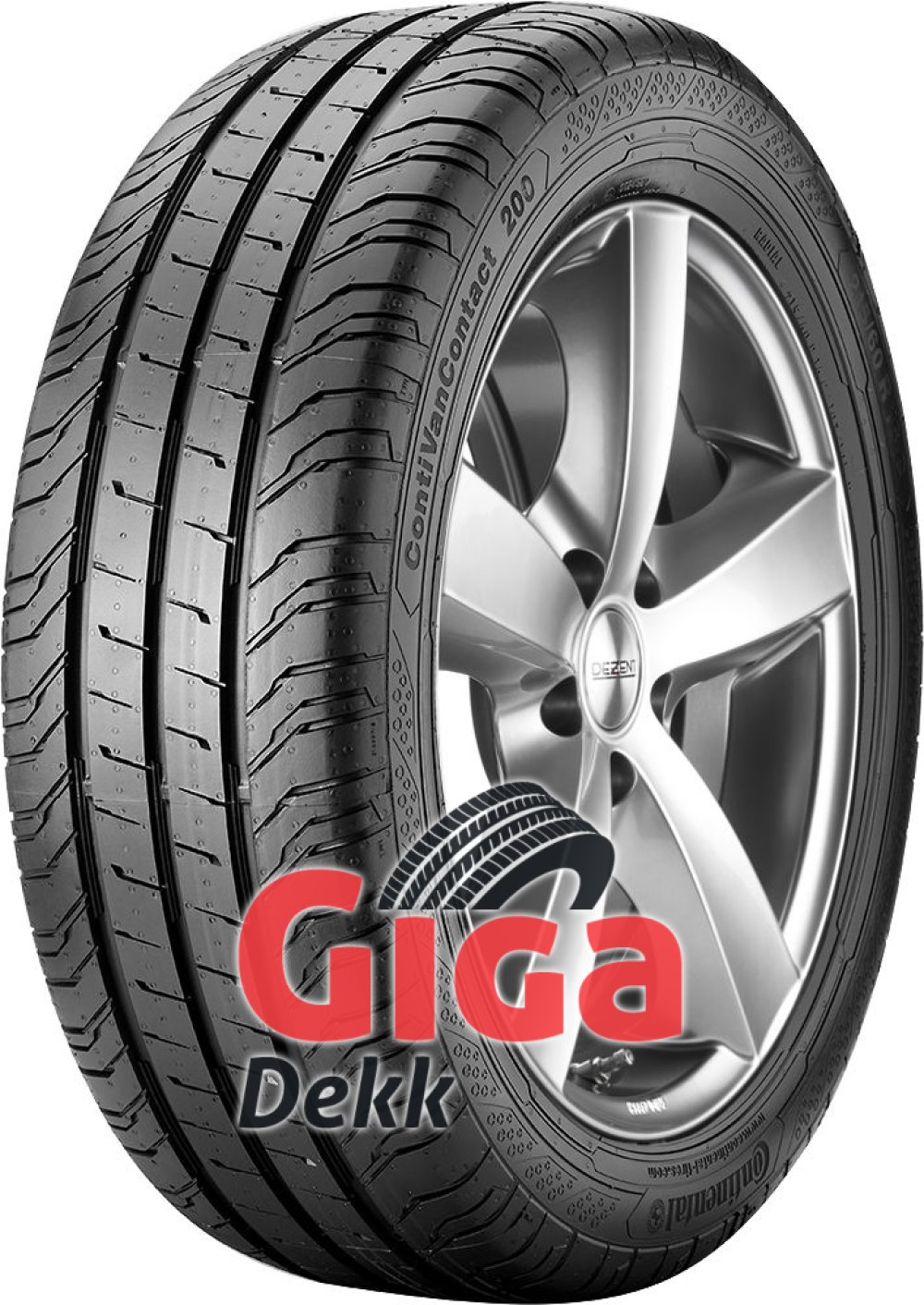 Continental ContiVanContact 200 ( 215/65 R16C 109/107R 8PR dobbel merking 106/104T ) Continental ContiVanContact 200 ( 215/65 R16C 109/107R 8PR dobbel merking 106/104T )