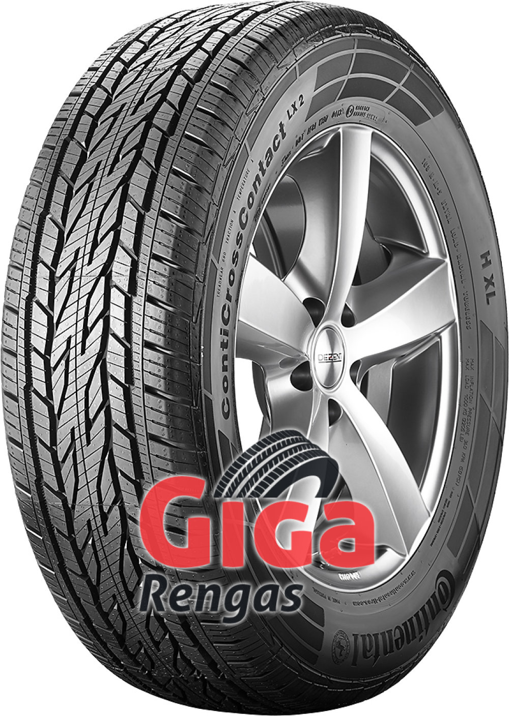 Continental ContiCrossContact LX 2 ( 255/55 R18 109H XL , vannealueen ripalla ) Continental ContiCrossContact LX 2 ( 255/55 R18 109H XL , vannealueen ripalla )
