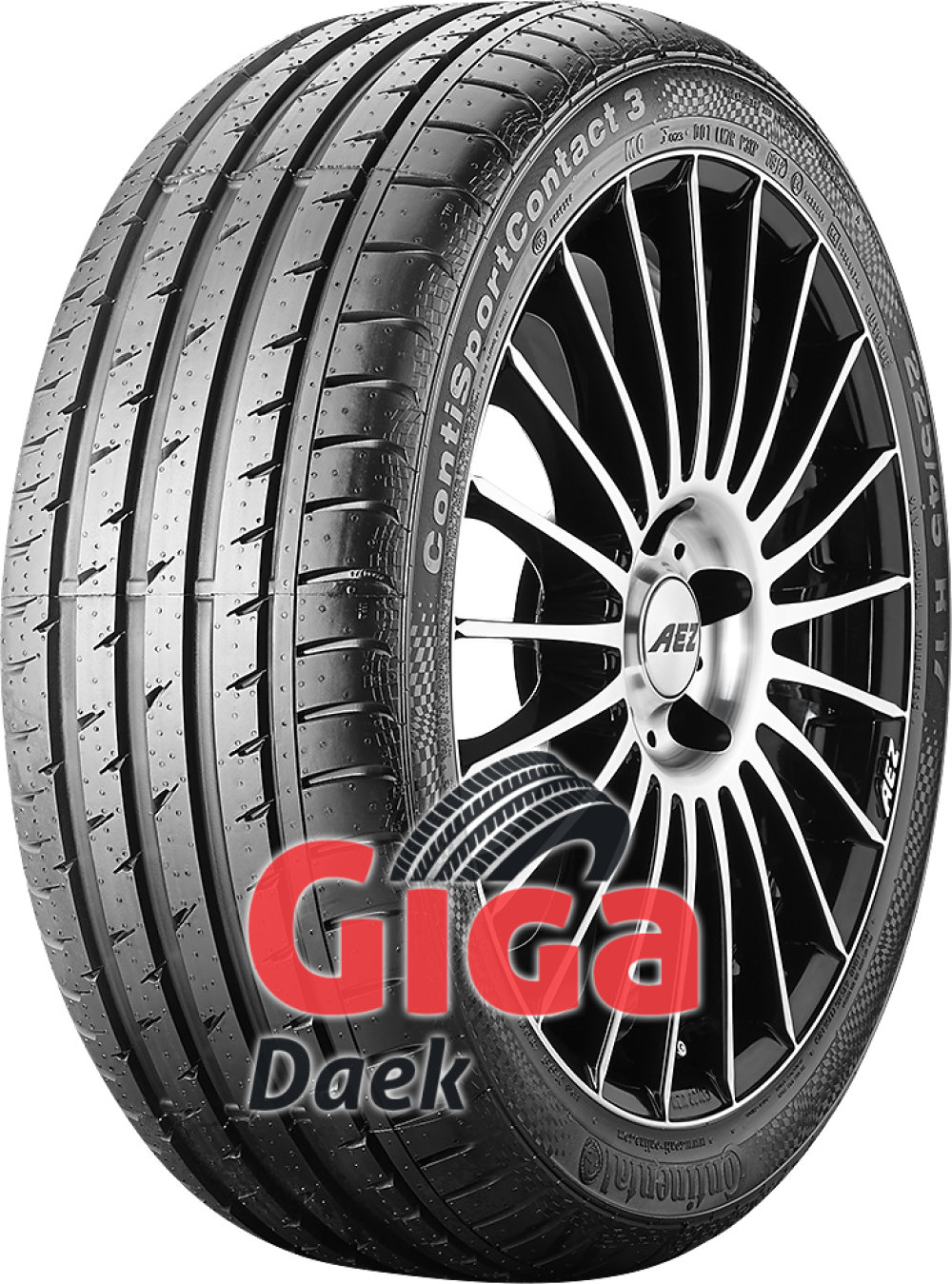 Continental ContiSportContact 3 ( 265/40 R20 104Y XL AO, Med fælgribbe ) Continental ContiSportContact 3 ( 265/40 R20 104Y XL AO, Med fælgribbe )