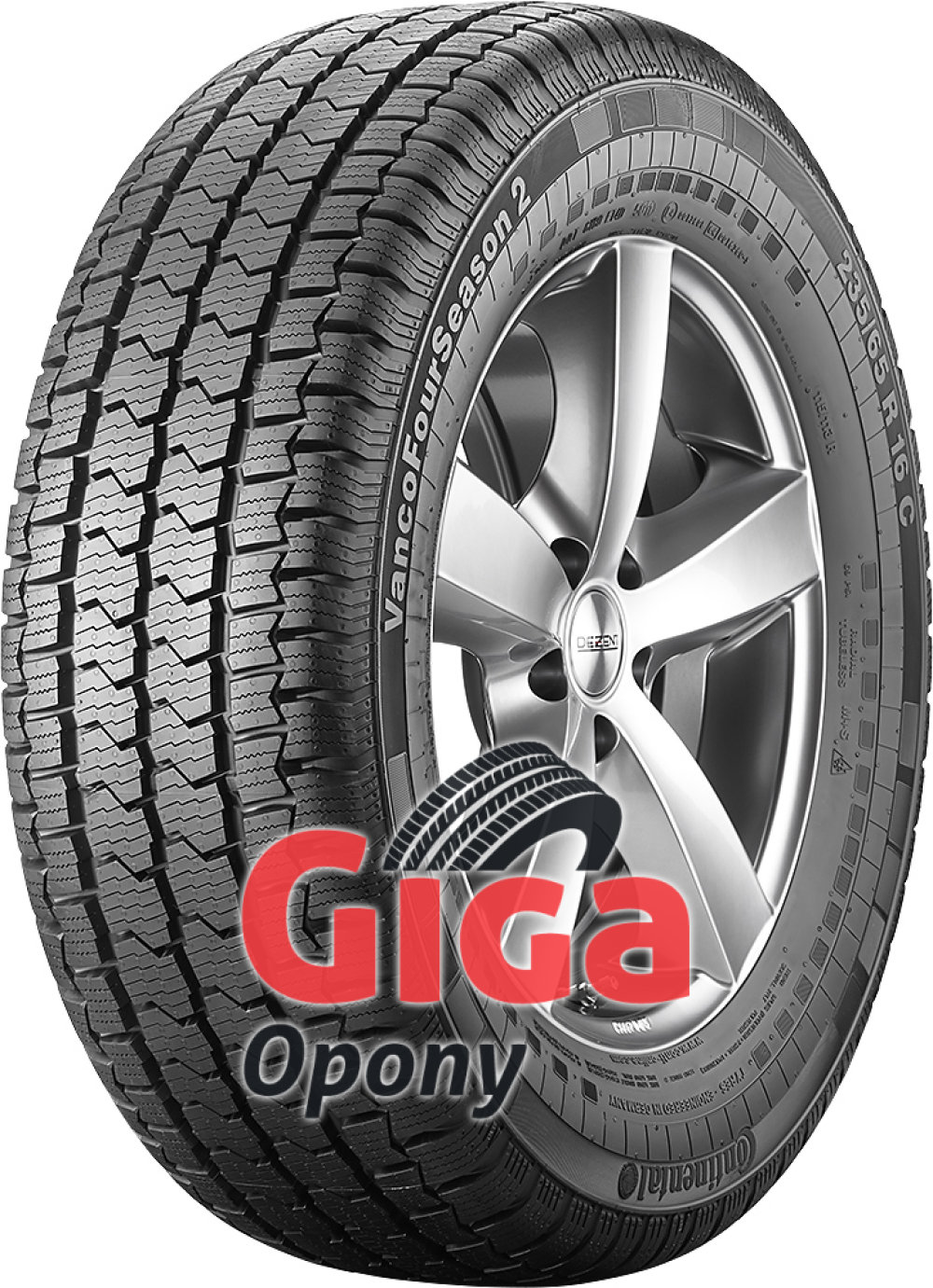 Continental VancoFourSeason 2 ( 215/65 R16C 109/107R 8PR podwójne oznaczenie 106T ) Continental VancoFourSeason 2 ( 215/65 R16C 109/107R 8PR podwójne oznaczenie 106T )