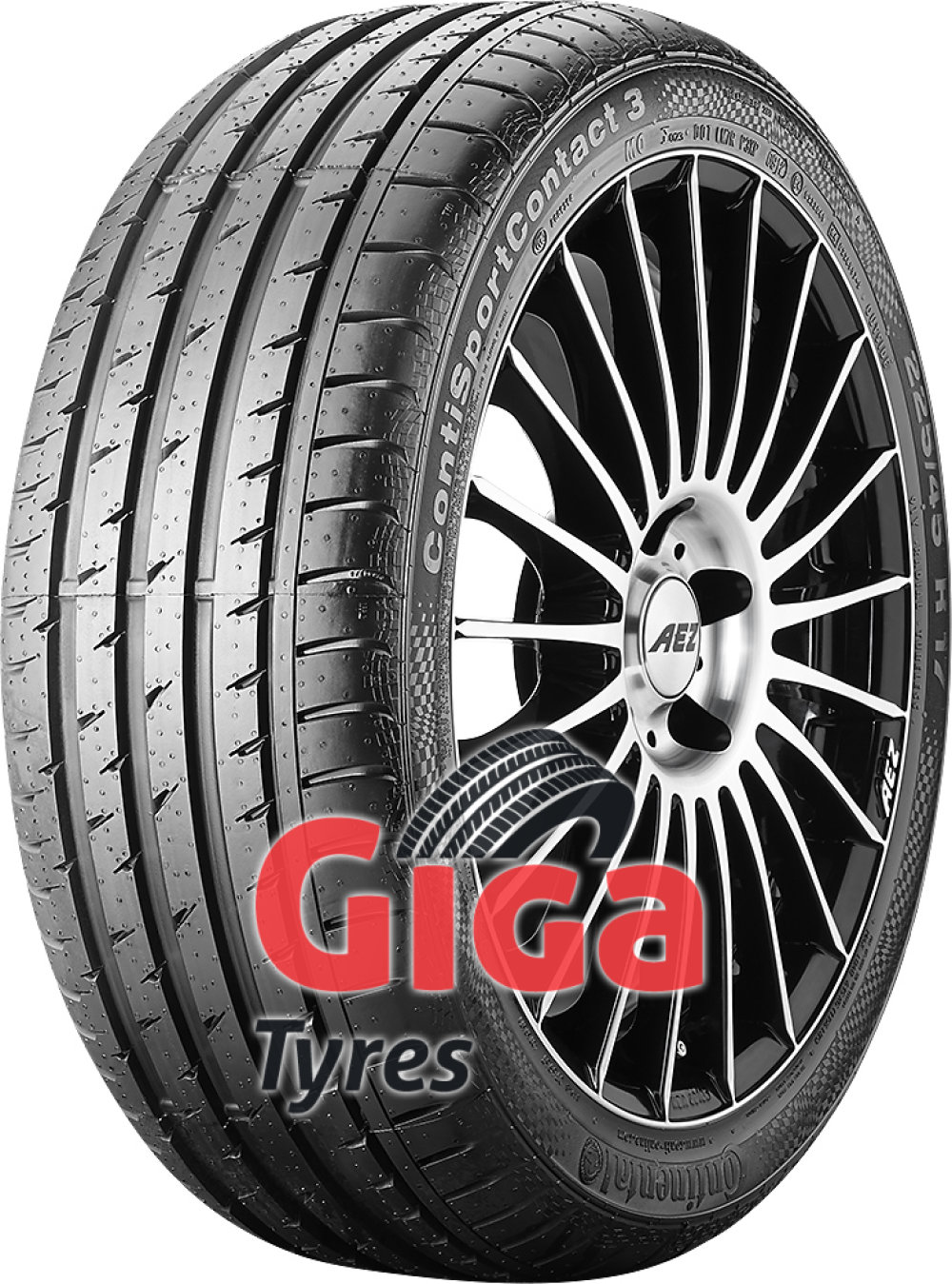 Continental ContiSportContact 3 ( 205/45 R17 84V *, with kerbing rib ) Continental ContiSportContact 3 ( 205/45 R17 84V *, with kerbing rib )