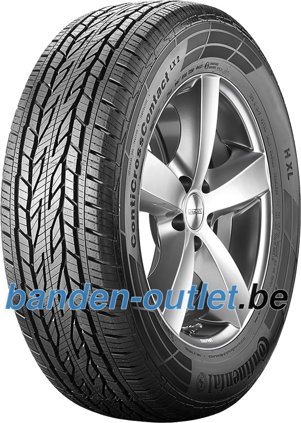 Continental ContiCrossContact LX 2 ( 225/60 R18 100H , met velgrandbescherming ) Continental ContiCrossContact LX 2 ( 225/60 R18 100H , met velgrandbescherming )
