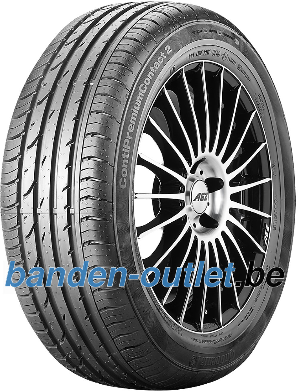 Continental PremiumContact 2 ( 205/45 R16 83W met velgrandbescherming ) Continental PremiumContact 2 ( 205/45 R16 83W met velgrandbescherming )