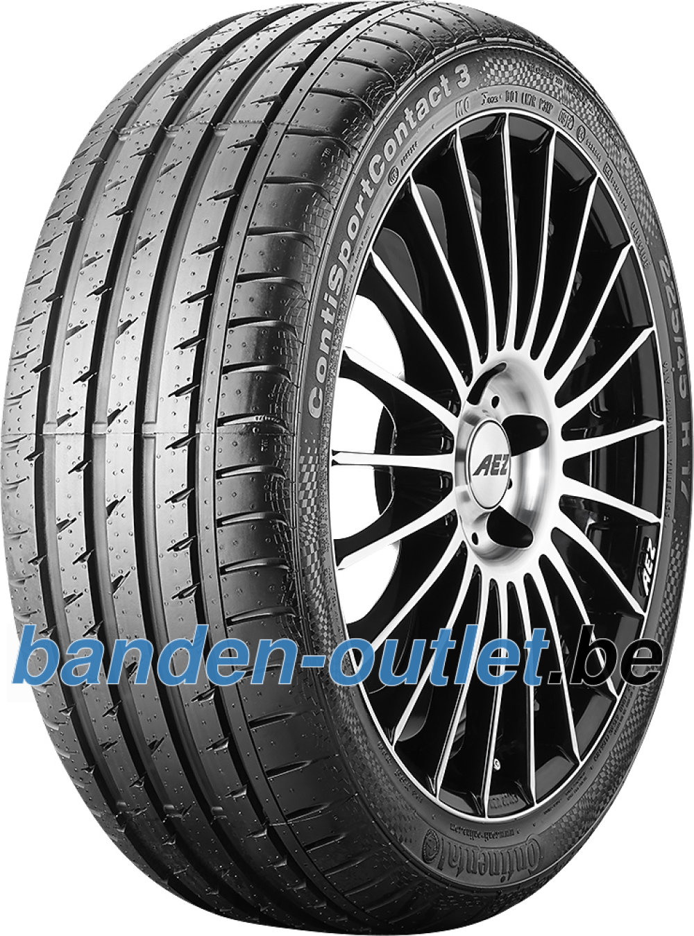 Continental ContiSportContact 3 ( 245/40 R18 93Y met velgrandbescherming, MO ) Continental ContiSportContact 3 ( 245/40 R18 93Y met velgrandbescherming, MO )