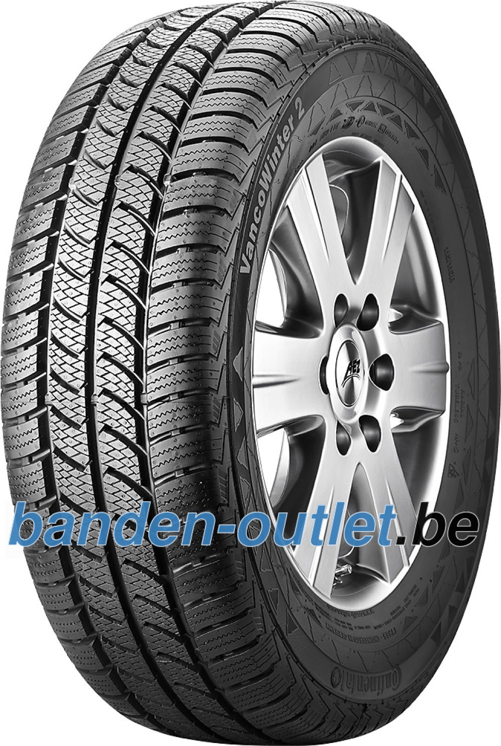 Continental VancoWinter 2 ( 225/55 R17C 109/107T 8PR , Dubbel merk 104T ) Continental VancoWinter 2 ( 225/55 R17C 109/107T 8PR , Dubbel merk 104T )