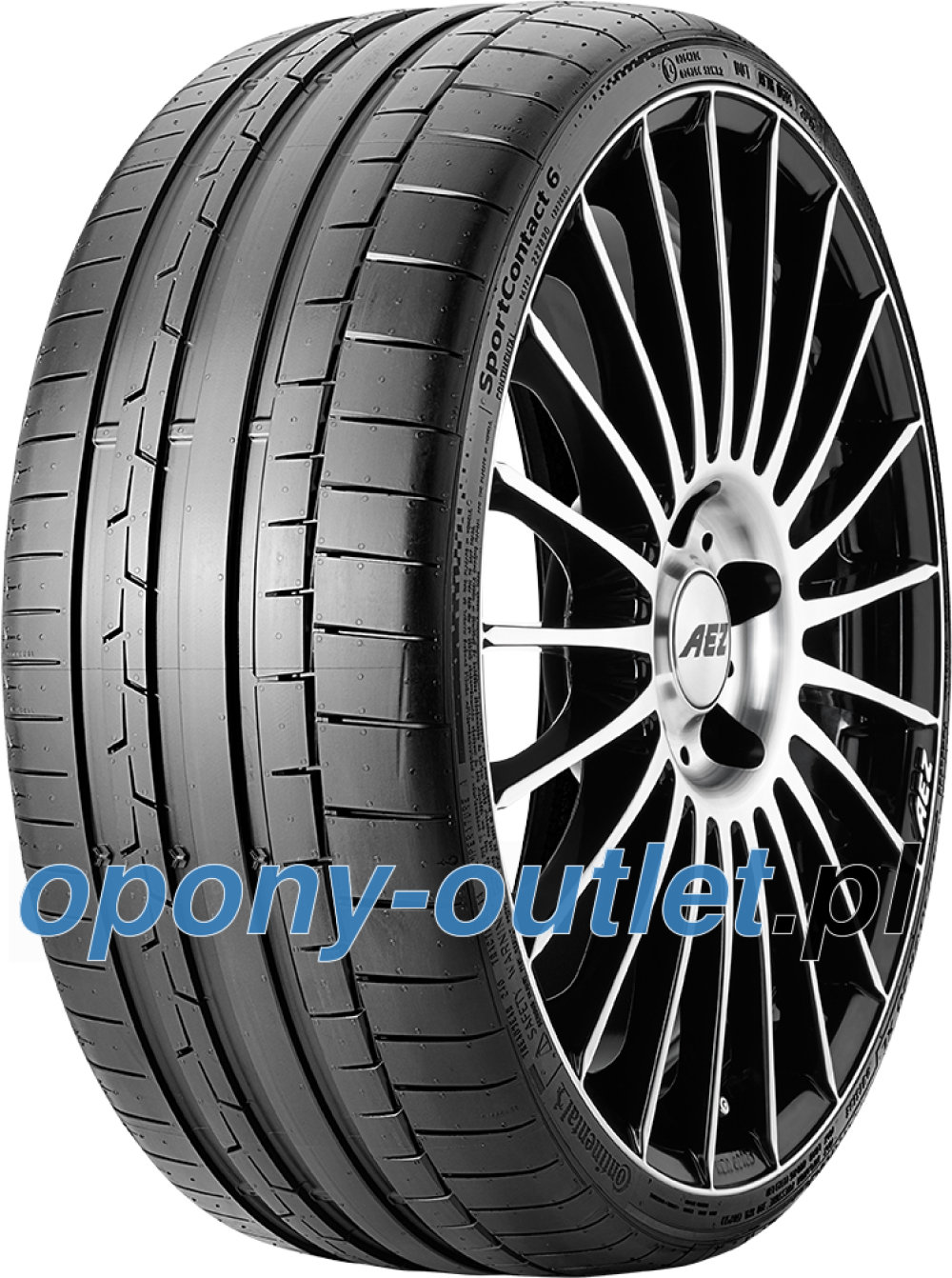 Continental SportContact 6 ( 245/35 ZR19 (93Y) XL RO1, z paskiem osłaniającym felgę ) Continental SportContact 6 ( 245/35 ZR19 (93Y) XL RO1, z paskiem osłaniającym felgę )