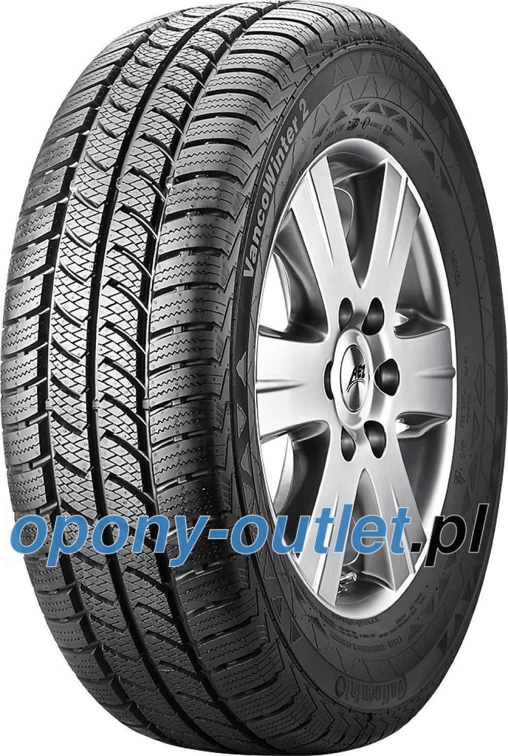 Continental VancoWinter 2 ( 225/70 R15C 112/110R 8PR podwójnie oznaczone 115N ) Continental VancoWinter 2 ( 225/70 R15C 112/110R 8PR podwójnie oznaczone 115N )