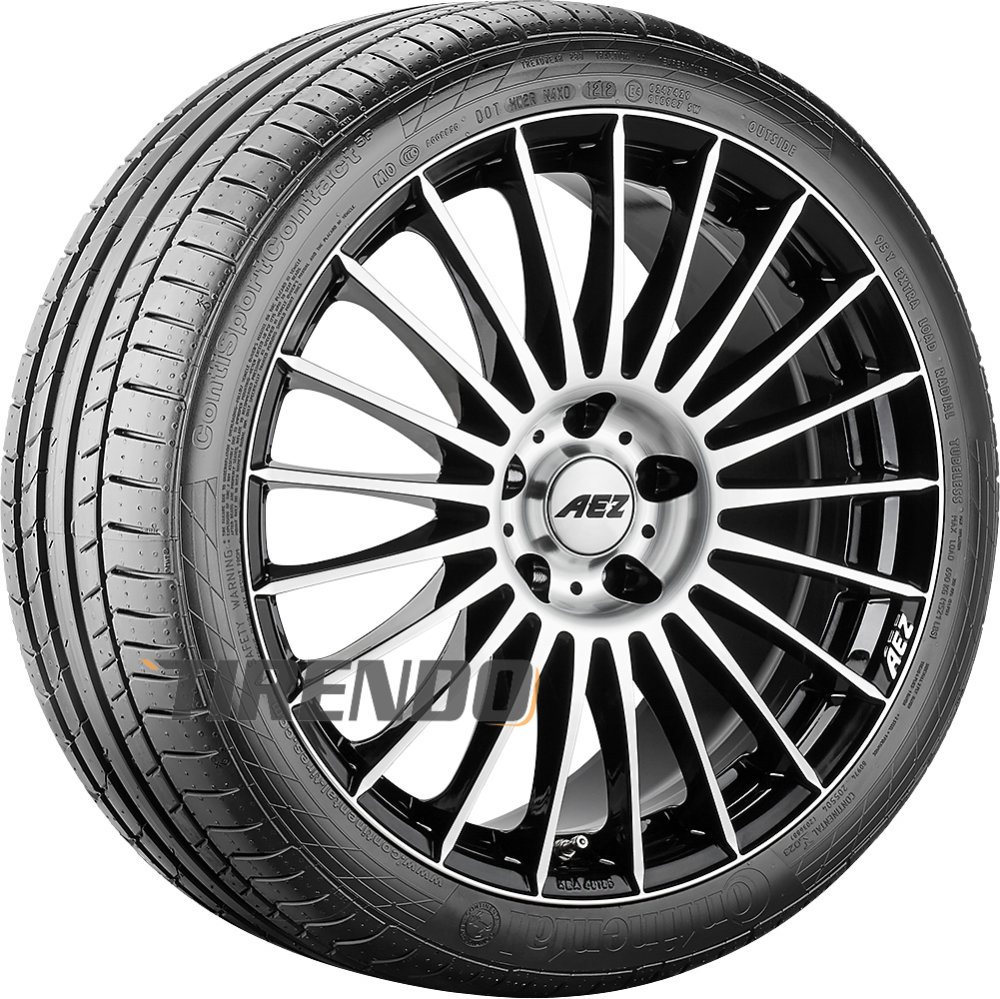 Continental Contisportcontact 5 P 255/40 R19 100Y Xl Ao, Mit Felgenrippe