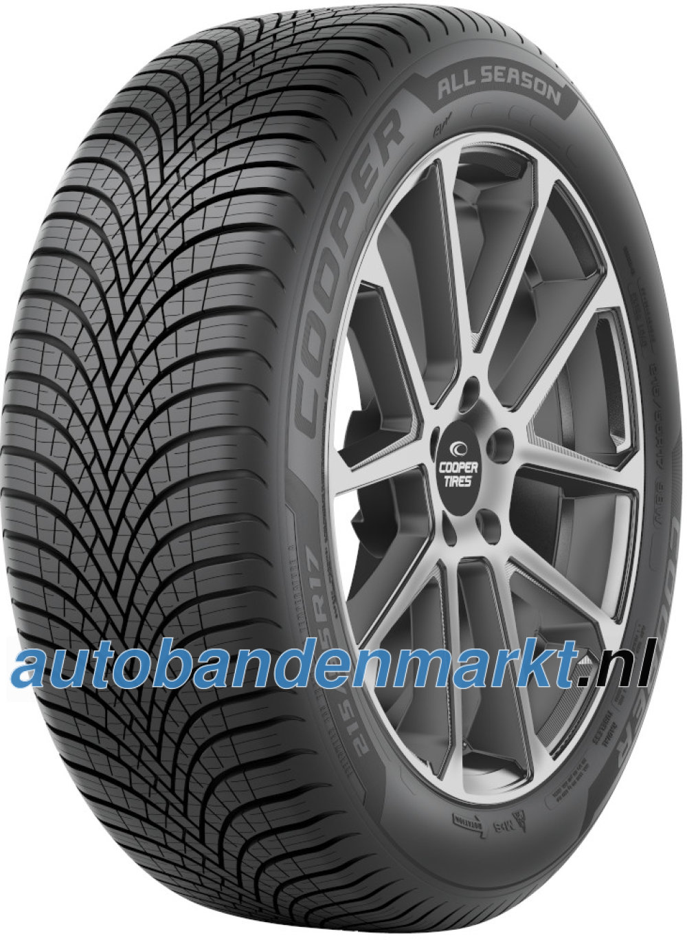 Afbeelding van Cooper All Season ( 225/45 R19 96W XL EVR, velgrandbescherming )