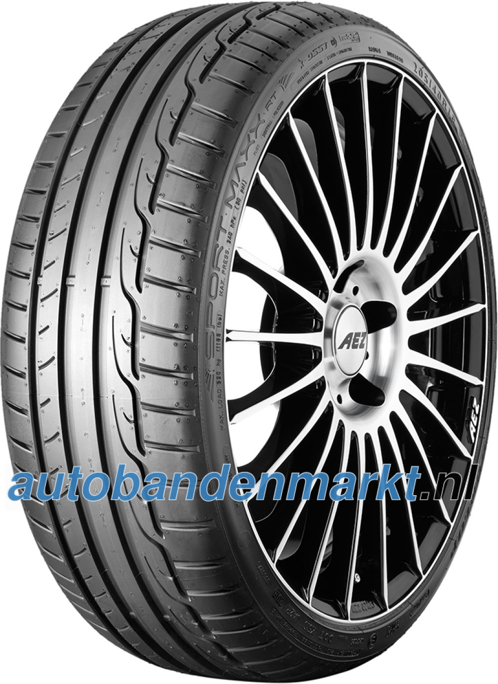 Afbeelding van Dunlop Sport Maxx RT RunFlat ( 205/40 R18 86W XL *, met velgrandbescherming (MFS), runflat BLK )