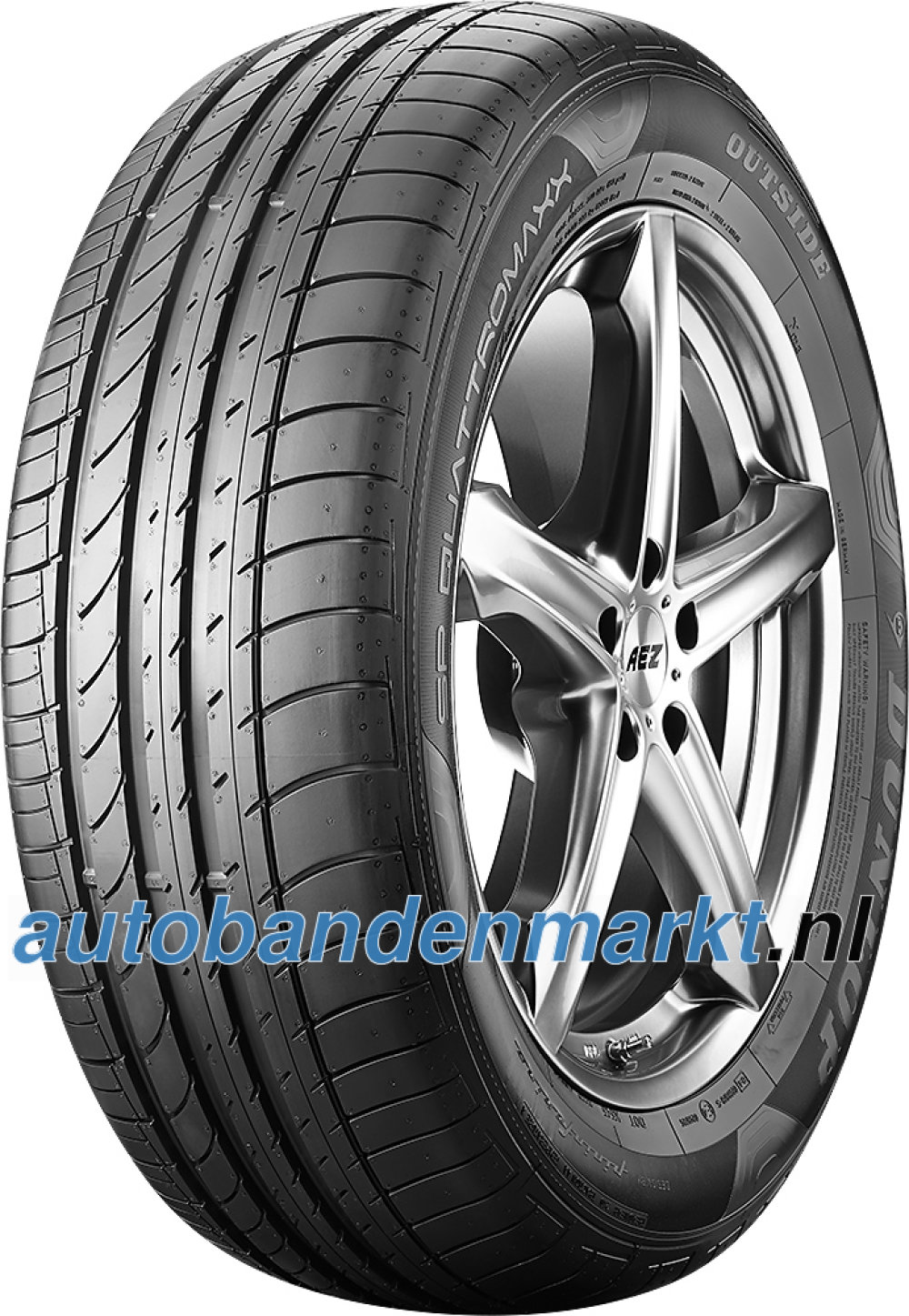 Afbeelding van Dunlop SP QuattroMaxx ( 255/40 R19 100Y XL RO1, met velgrandbescherming (MFS) BLK )