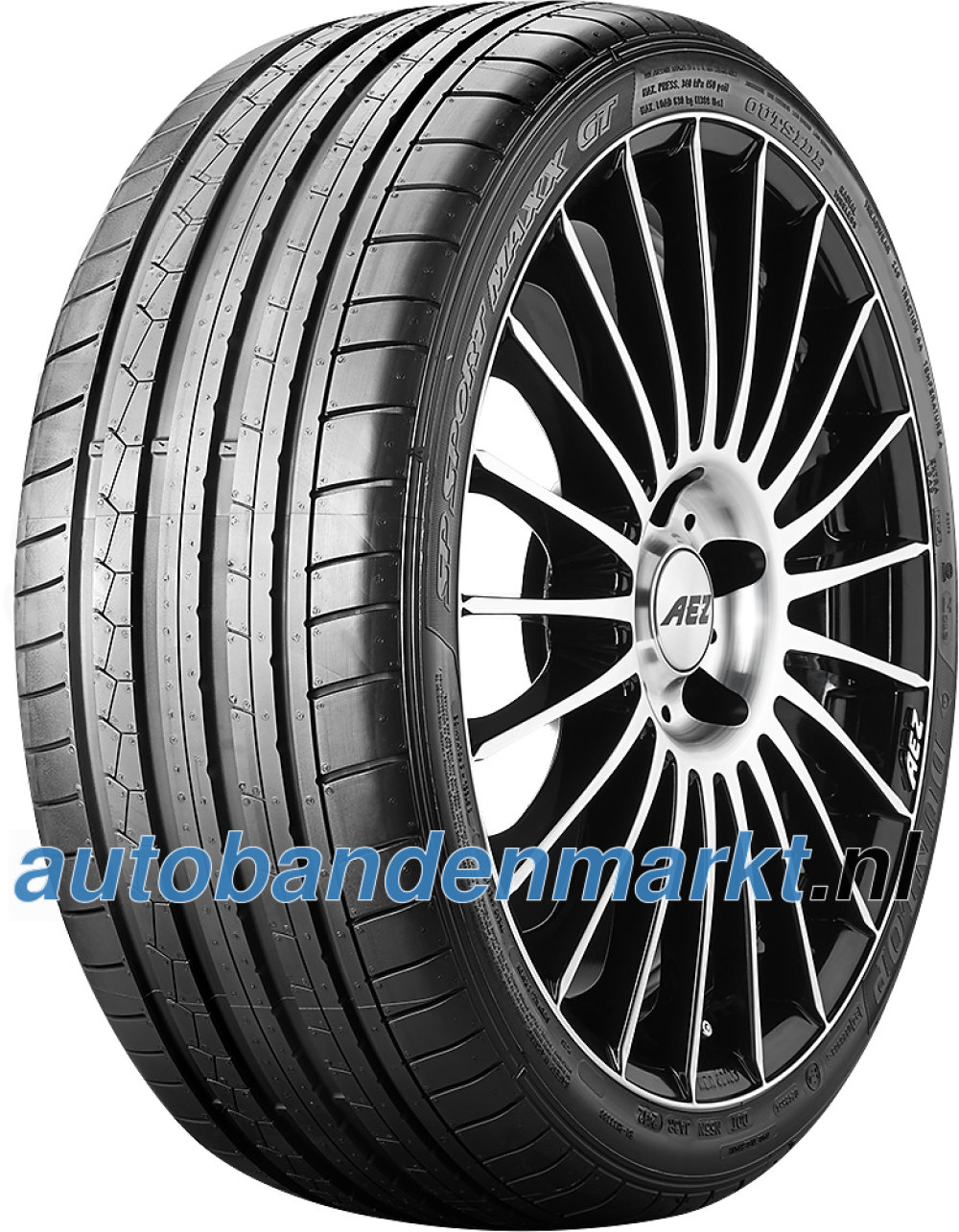 Afbeelding van Dunlop SP Sport Maxx GT ( 245/50 ZR18 (104Y) XL J, met velgrandbescherming (MFS) BLK )
