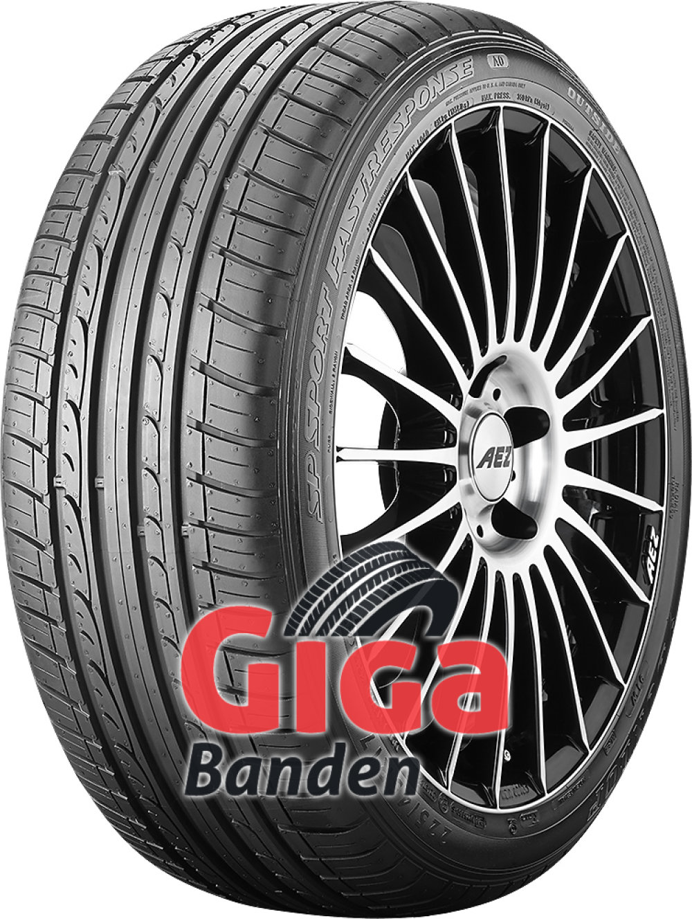 Dunlop SP Sport FastResponse ( 225/45 R17 91W AO, met velgrandbescherming (MFS) ) Dunlop SP Sport FastResponse ( 225/45 R17 91W AO, met velgrandbescherming (MFS) )