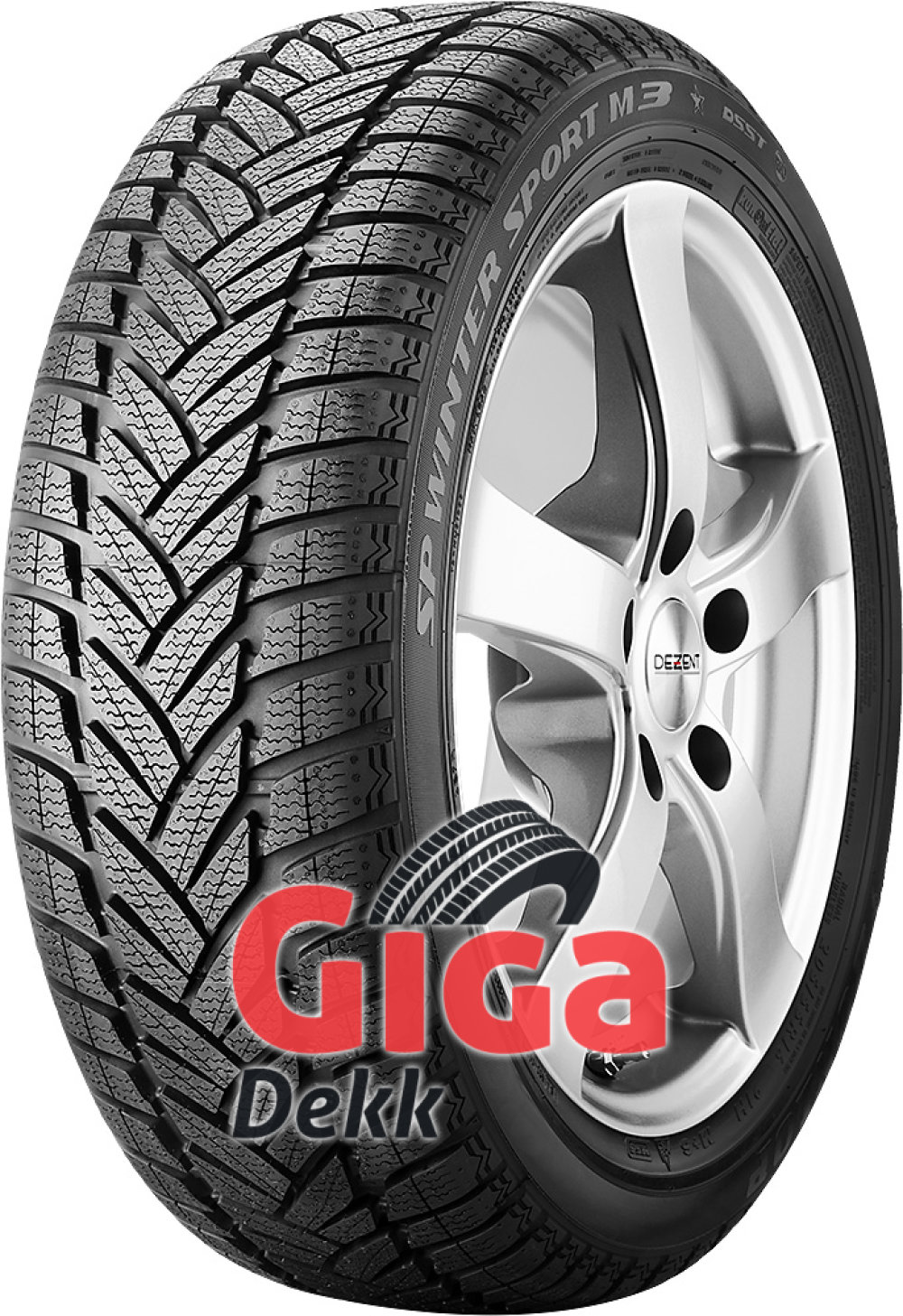 Dunlop SP Winter Sport M3 ( 215/45 R17 91V XL , med felgbeskyttelse (MFS) ) Dunlop SP Winter Sport M3 ( 215/45 R17 91V XL , med felgbeskyttelse (MFS) )