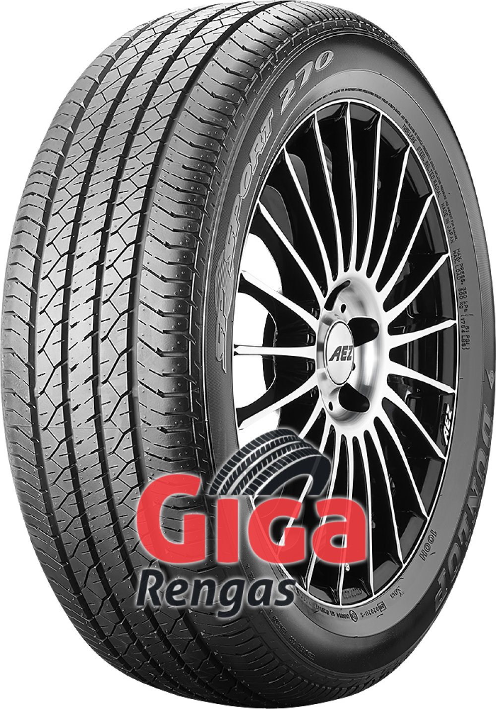 Dunlop SP Sport 270 ( 235/55 R18 100H oikea ) Dunlop SP Sport 270 ( 235/55 R18 100H oikea )