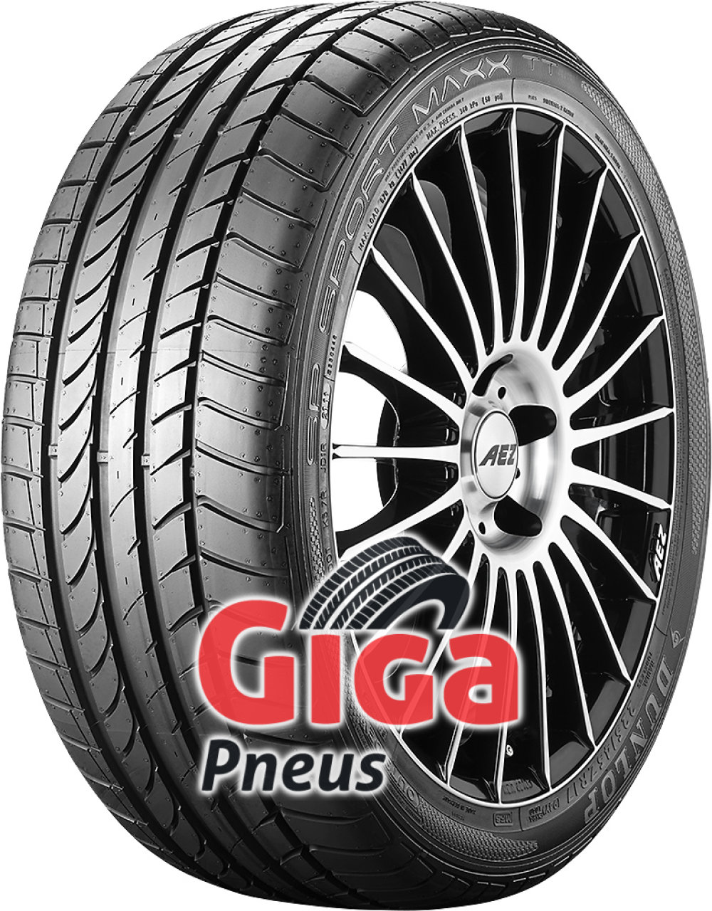 Dunlop SP Sport Maxx GT ROF ( 225/40 R19 89W avec protège-jante (MFS), runflat, * ) Dunlop SP Sport Maxx GT ROF ( 225/40 R19 89W avec protège-jante (MFS), runflat, * )