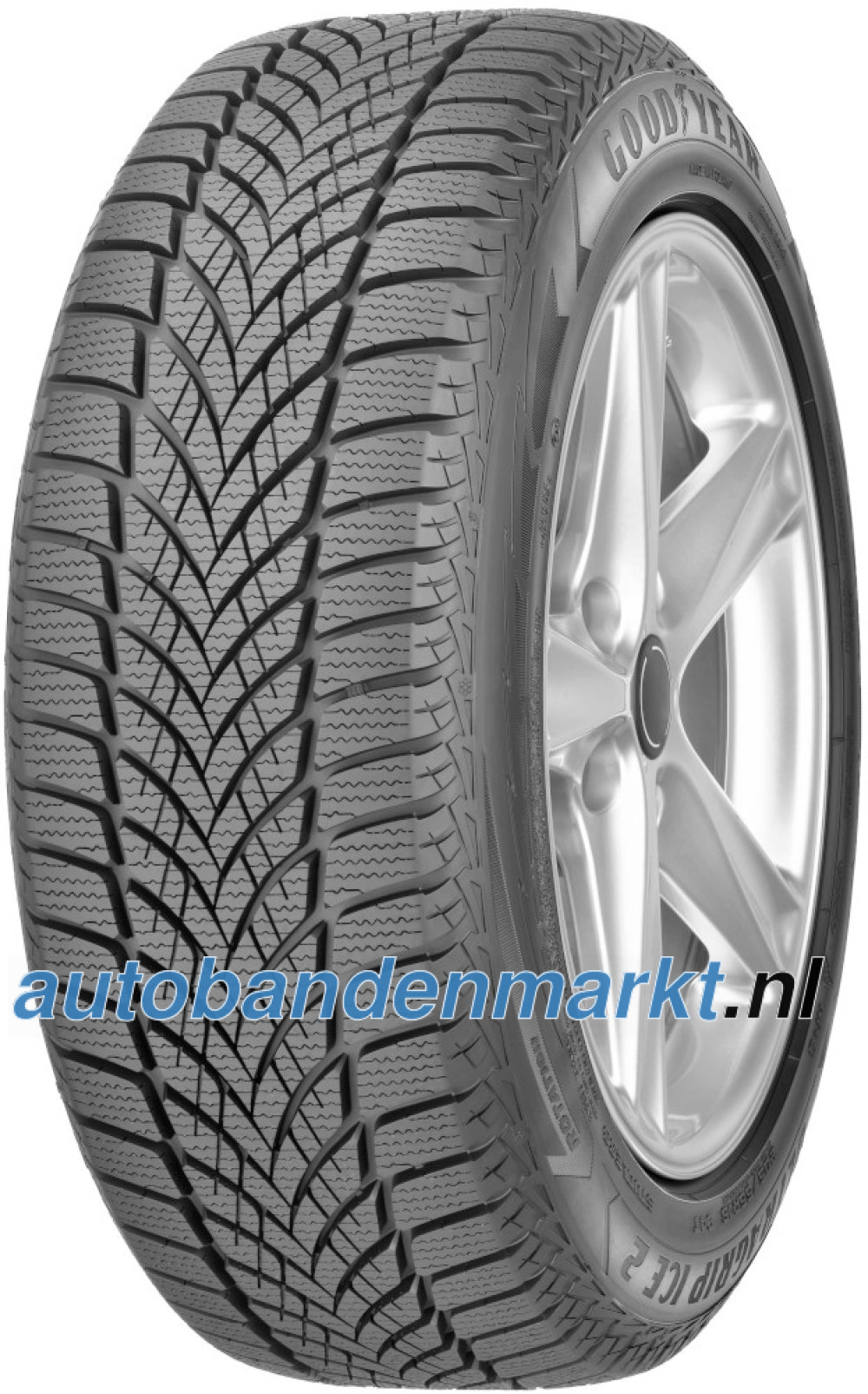 Afbeelding van Goodyear UltraGrip Ice 2 ( 225/55 R17 101T XL, Nordic compound, SCT )