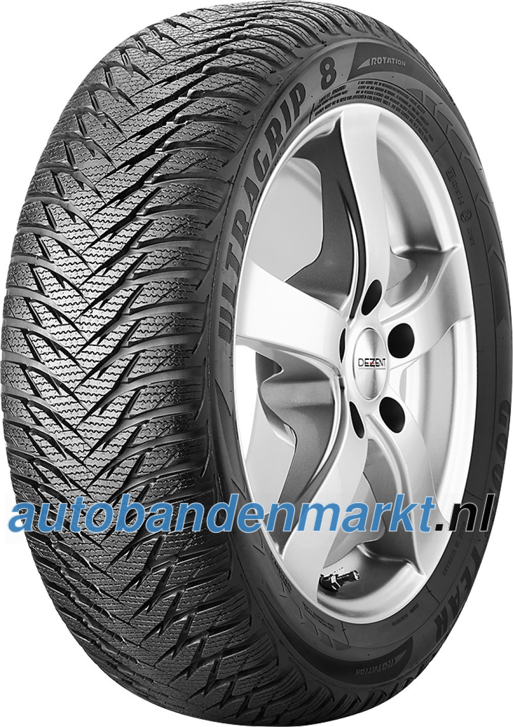 Afbeelding van Goodyear UltraGrip 8 ( 195/60 R16C 99/97T 6PR, met velgrandbescherming (MFS) )