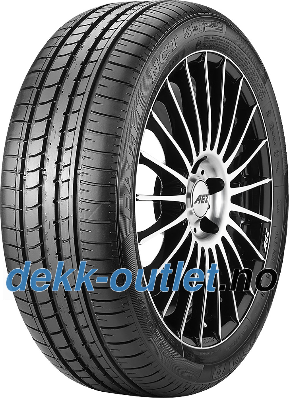 Goodyear Eagle NCT 5 Asymmetric ROF ( 225/40 R18 88W runflat, med felgbeskyttelse (MFS), * ) Goodyear Eagle NCT 5 Asymmetric ROF ( 225/40 R18 88W runflat, med felgbeskyttelse (MFS), * )