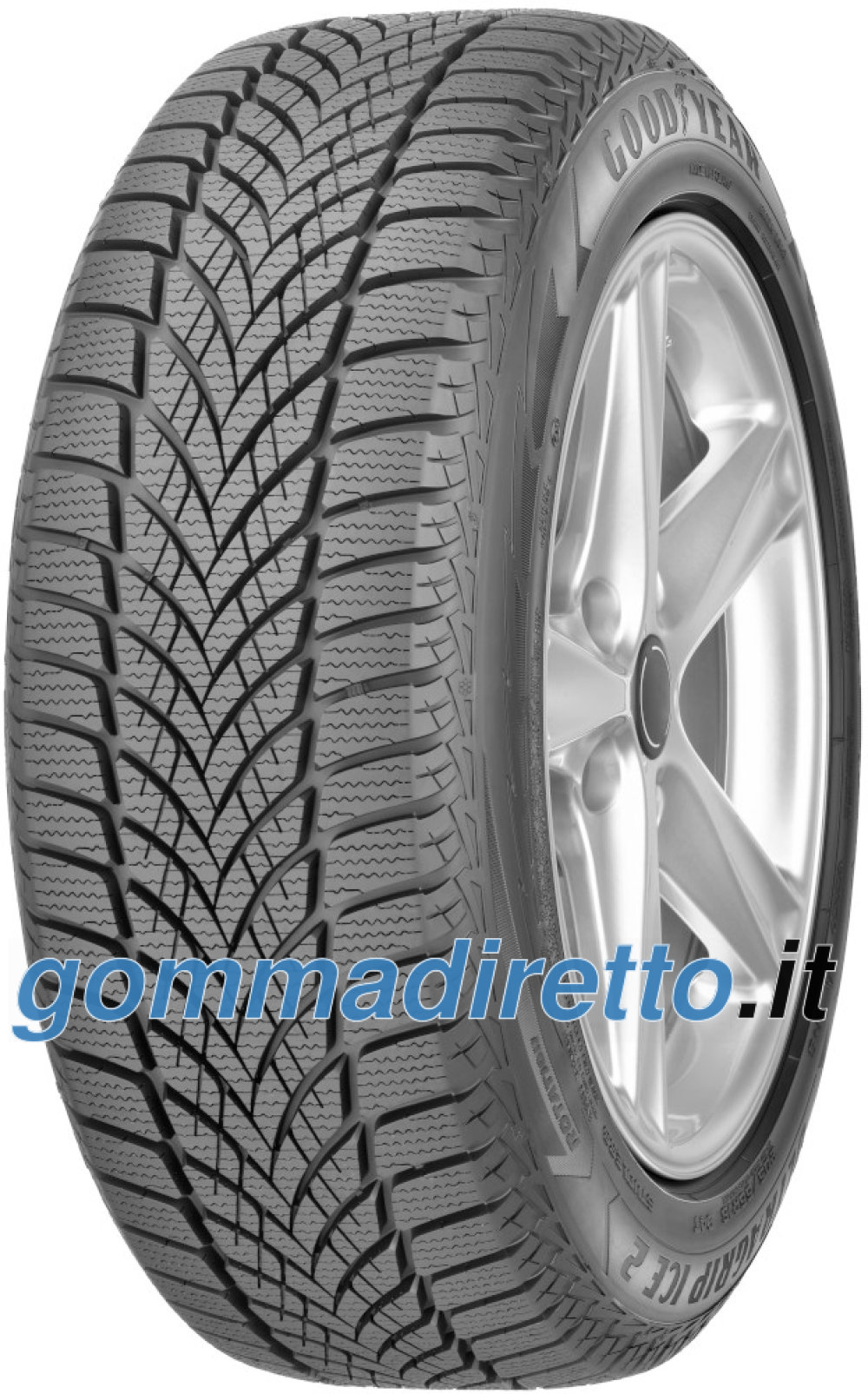 Image of Goodyear UltraGrip Ice 2 ( 215/55 R16 97T XL, Nordic compound, SCT )