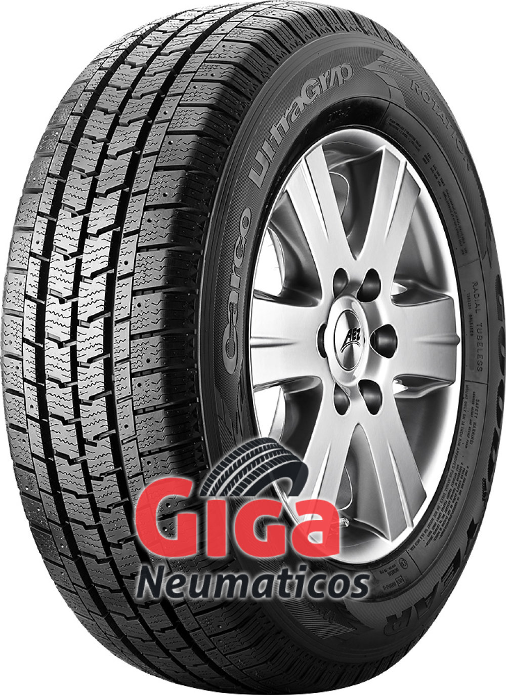 Goodyear Cargo UltraGrip 2 ( 215/75 R16C 113/111R 8PR , con sistema de anclaje de clavos ) Goodyear Cargo UltraGrip 2 ( 215/75 R16C 113/111R 8PR , con sistema de anclaje de clavos )