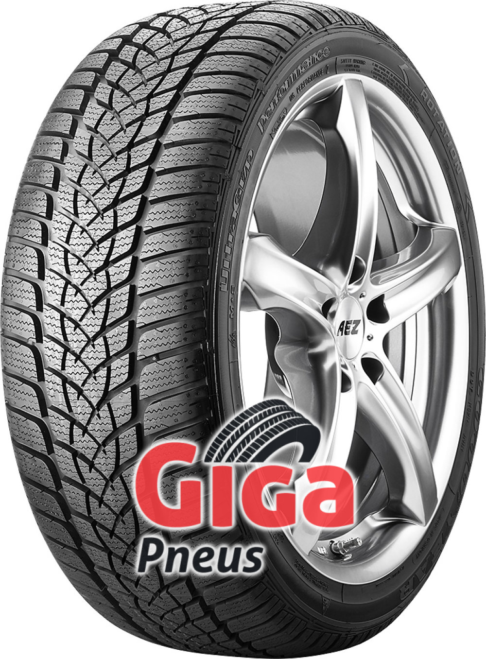 Goodyear UltraGrip Performance 2 ( 205/60 R16 92H *, avec protège-jante (MFS) ) Goodyear UltraGrip Performance 2 ( 205/60 R16 92H *, avec protège-jante (MFS) )