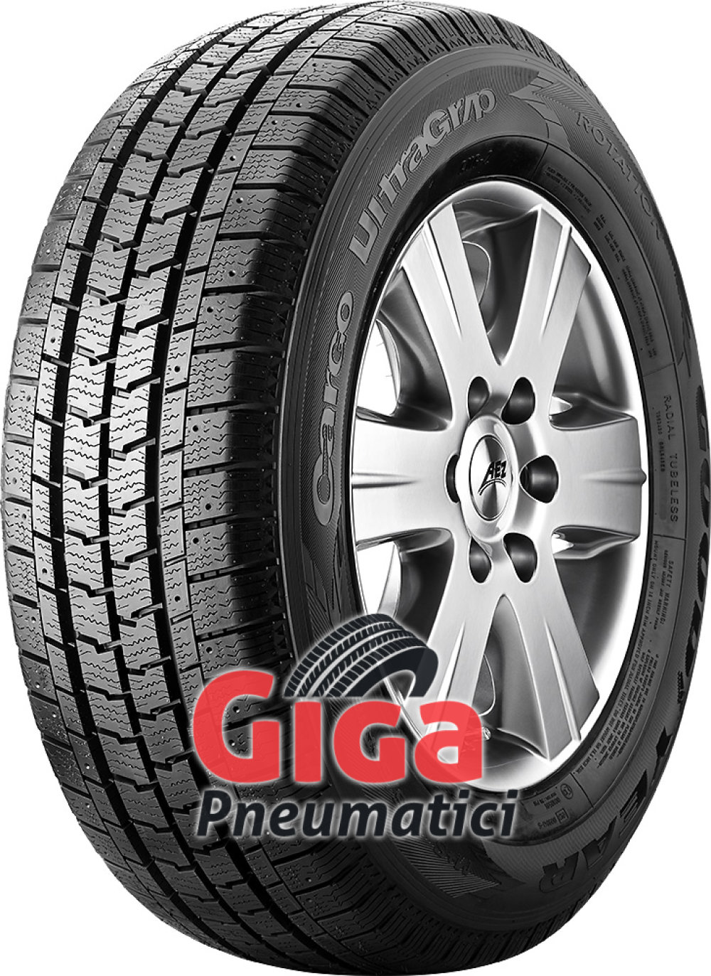 Goodyear Cargo UltraGrip 2 ( 205/70 R15C 106/104R 8PR , pneumatico chiodabile ) Goodyear Cargo UltraGrip 2 ( 205/70 R15C 106/104R 8PR , pneumatico chiodabile )
