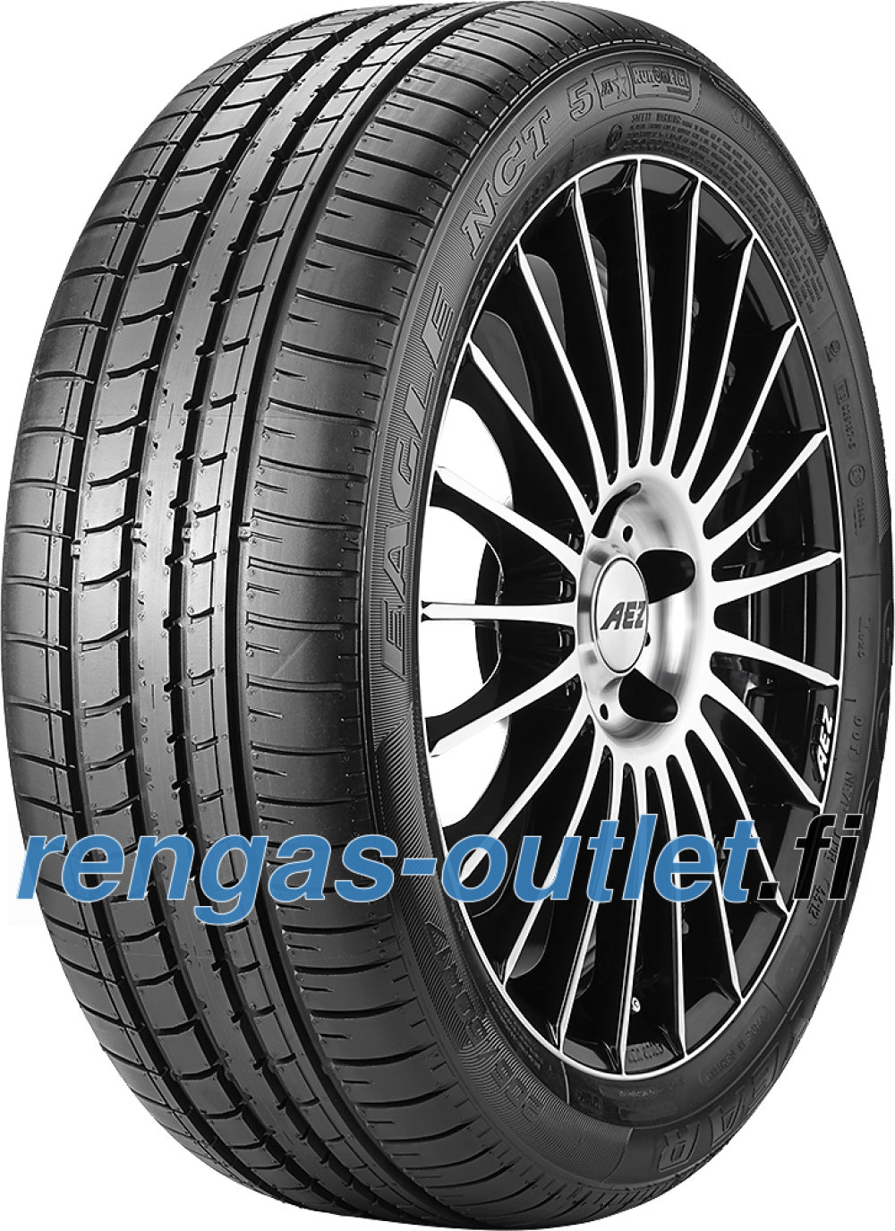 Goodyear Eagle NCT 5 Asymmetric ROF ( 225/45 R17 91V runflat, vannesuojalla (MFS), * BLT ) Goodyear Eagle NCT 5 Asymmetric ROF ( 225/45 R17 91V runflat, vannesuojalla (MFS), * BLT )