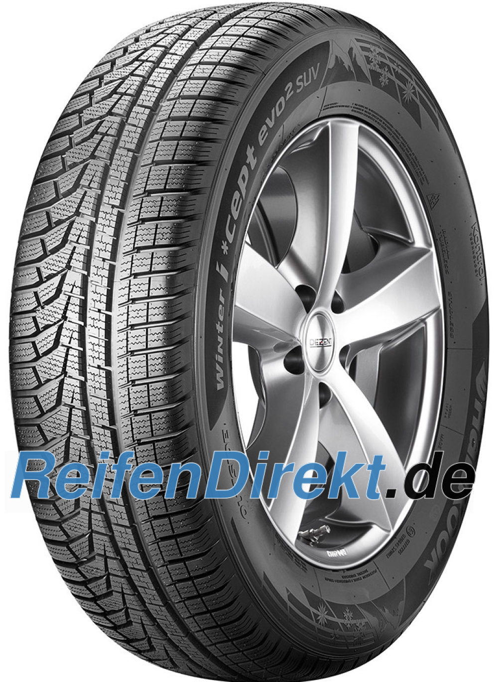 Hankook Winter i*cept evo² W320C HRS ( 255/50 R19 107V XL 4PR, SUV, mit Felgenschutz (MFS), Run Flat SBL )