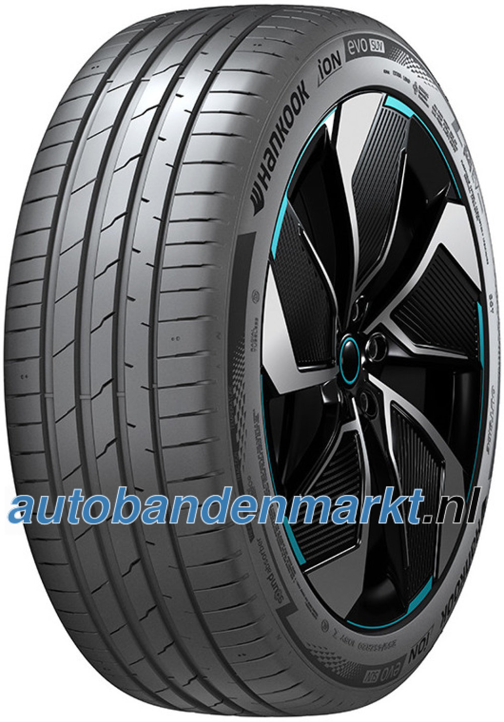 Afbeelding van Hankook iON evo (IK01A) ( 215/50 ZR18 96Y XL 4PR EV, SUV, SoundAbsorber, met velgrandbescherming (MFS) SBL )