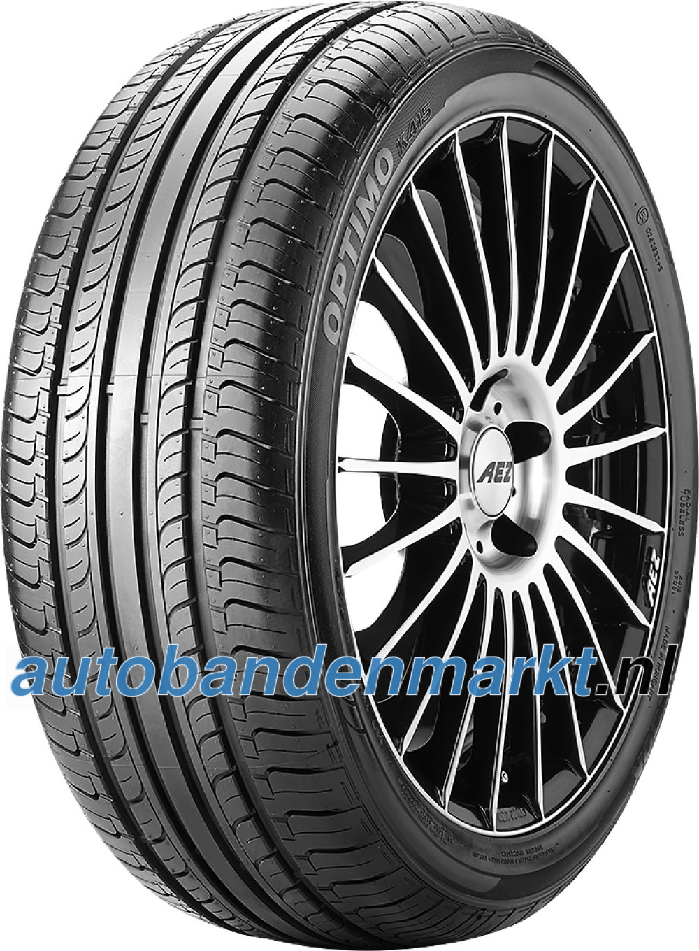 Afbeelding van Hankook Optimo K415 ( 225/45 R18 91V 4PR met velgrandbescherming (MFS) SBL )