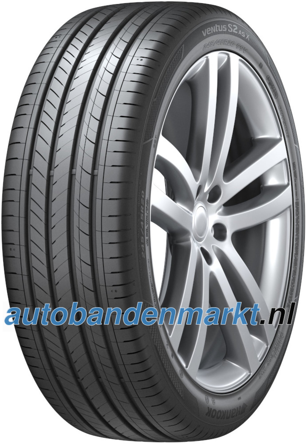 Afbeelding van Hankook Ventus S2 AS X RH17 ( 245/45 R20 99V 4PR, met velgrandbescherming (MFS) SBL )